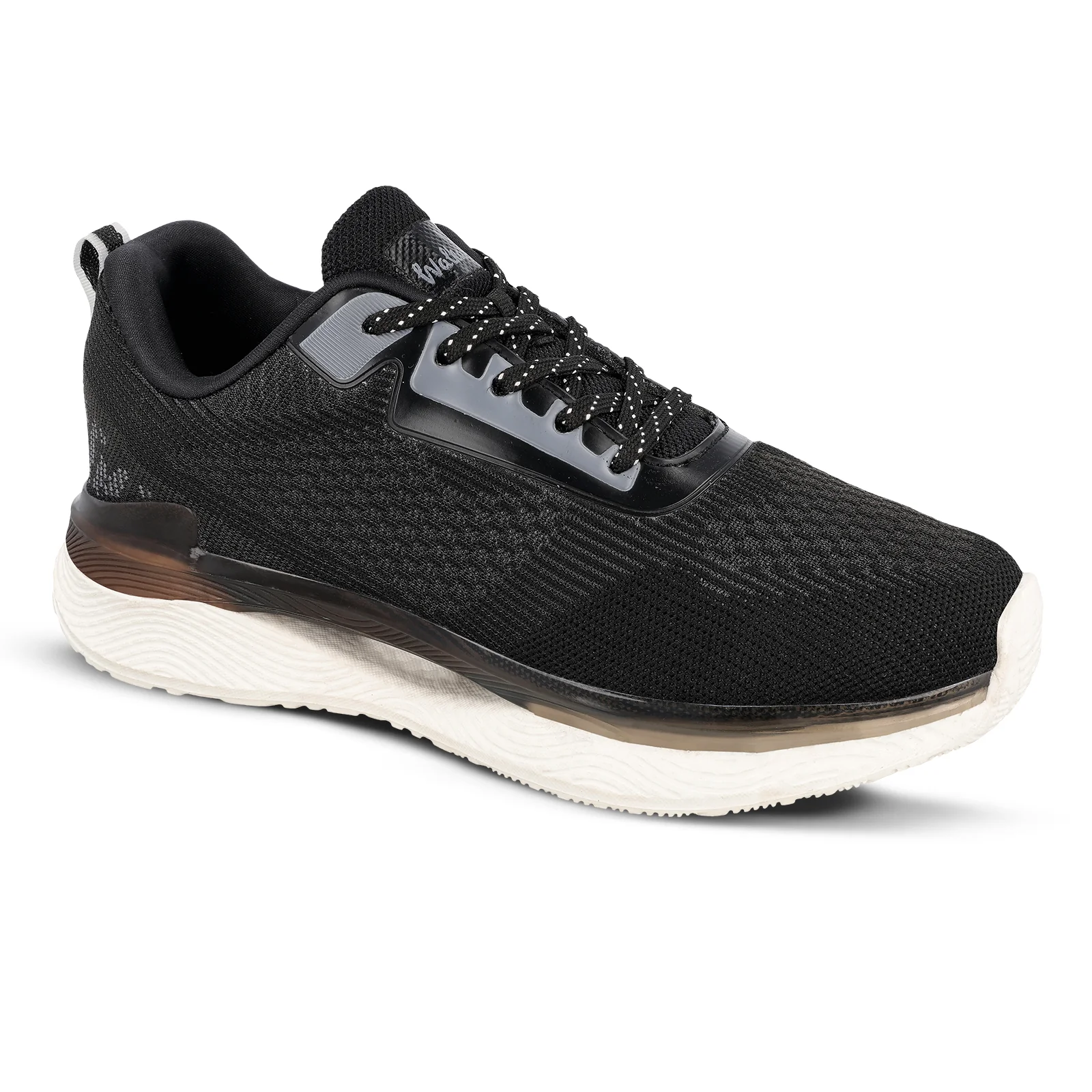 Men's Lace-up Sports Shoes - WS9127 Black Grey - Image 4