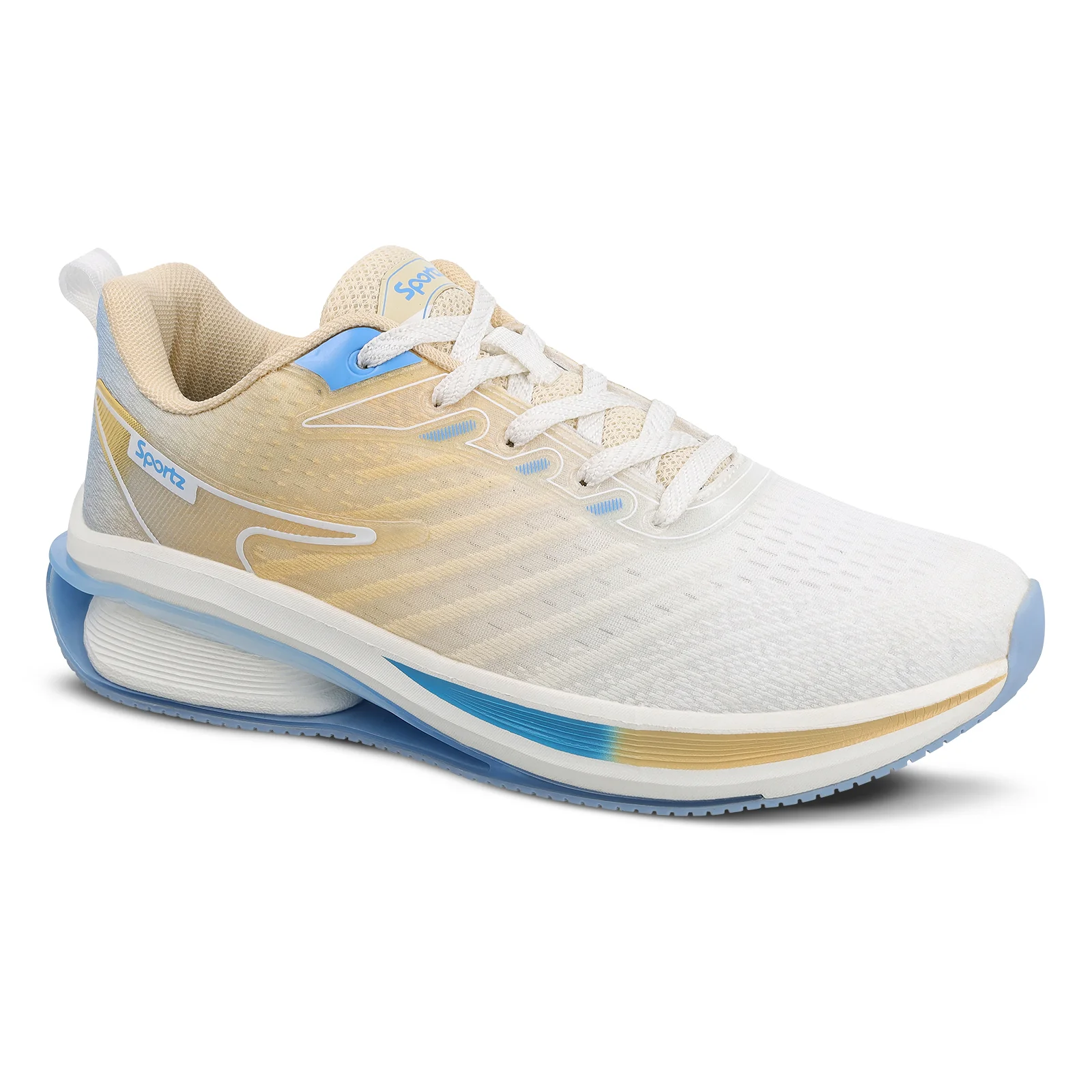 Men's Lace-up Sports Shoes - WS9151 Beige White - Image 5