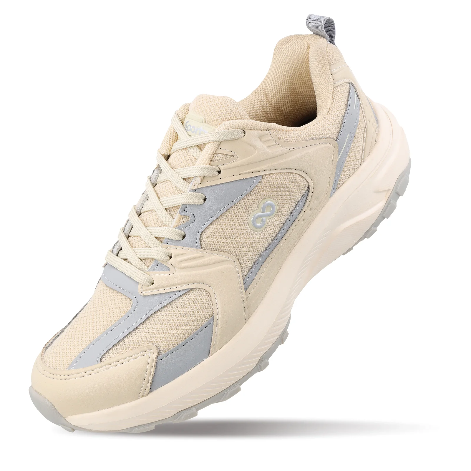 Men's Lace-up Sports Shoe - WS9188 Beige - Image 6