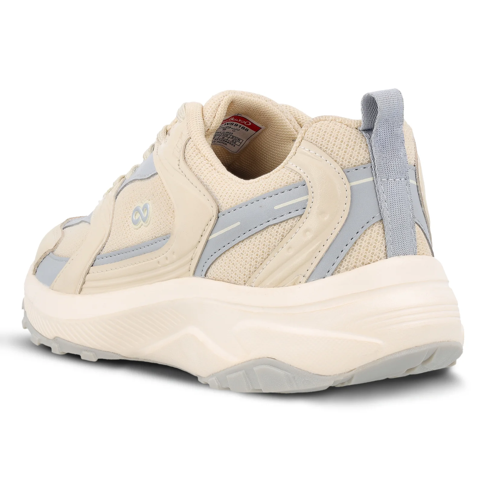 Men's Lace-up Sports Shoe - WS9188 Beige - Image 7