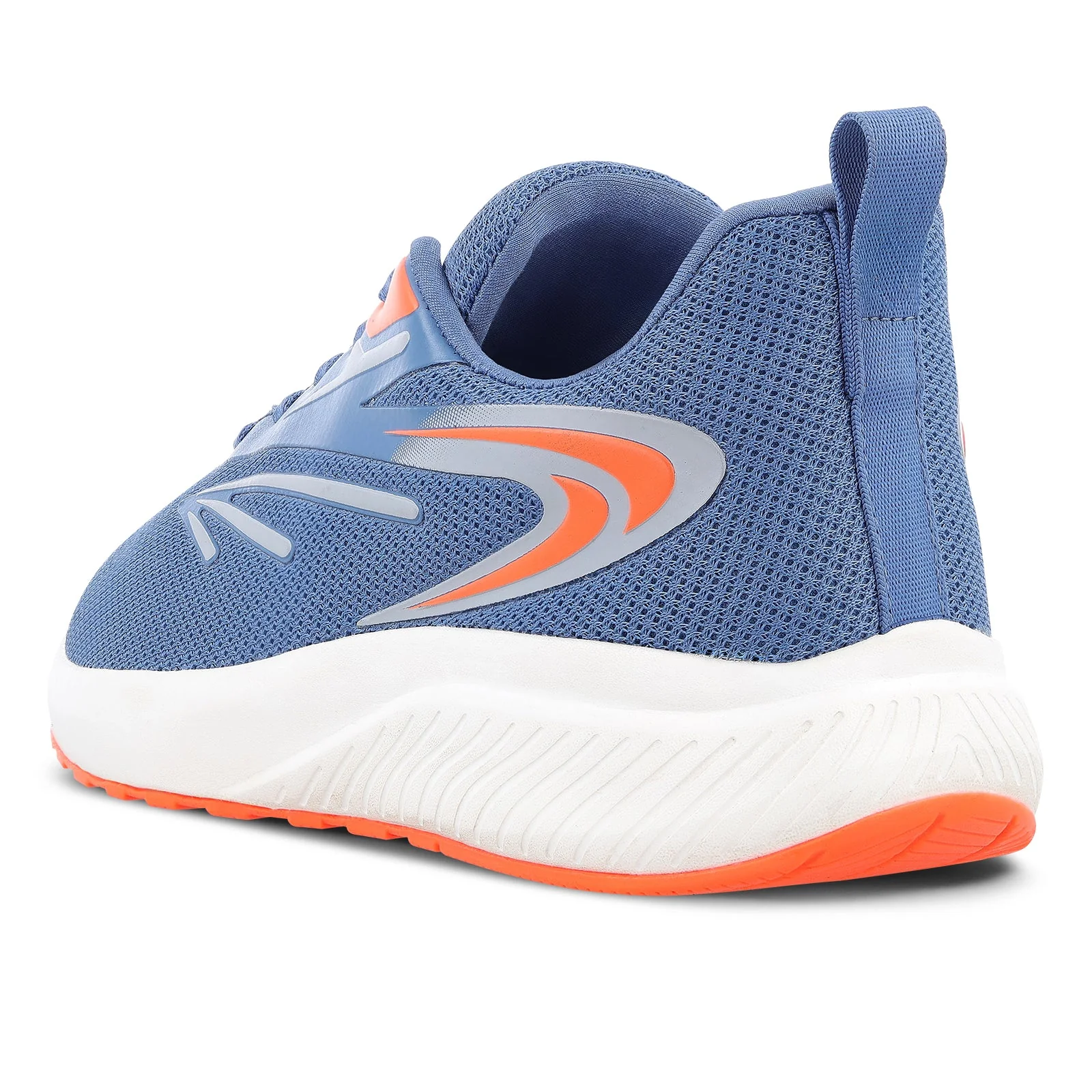 Men's Lace-up Sports Shoes - WS9603 SkyBlue Orange - Image 5