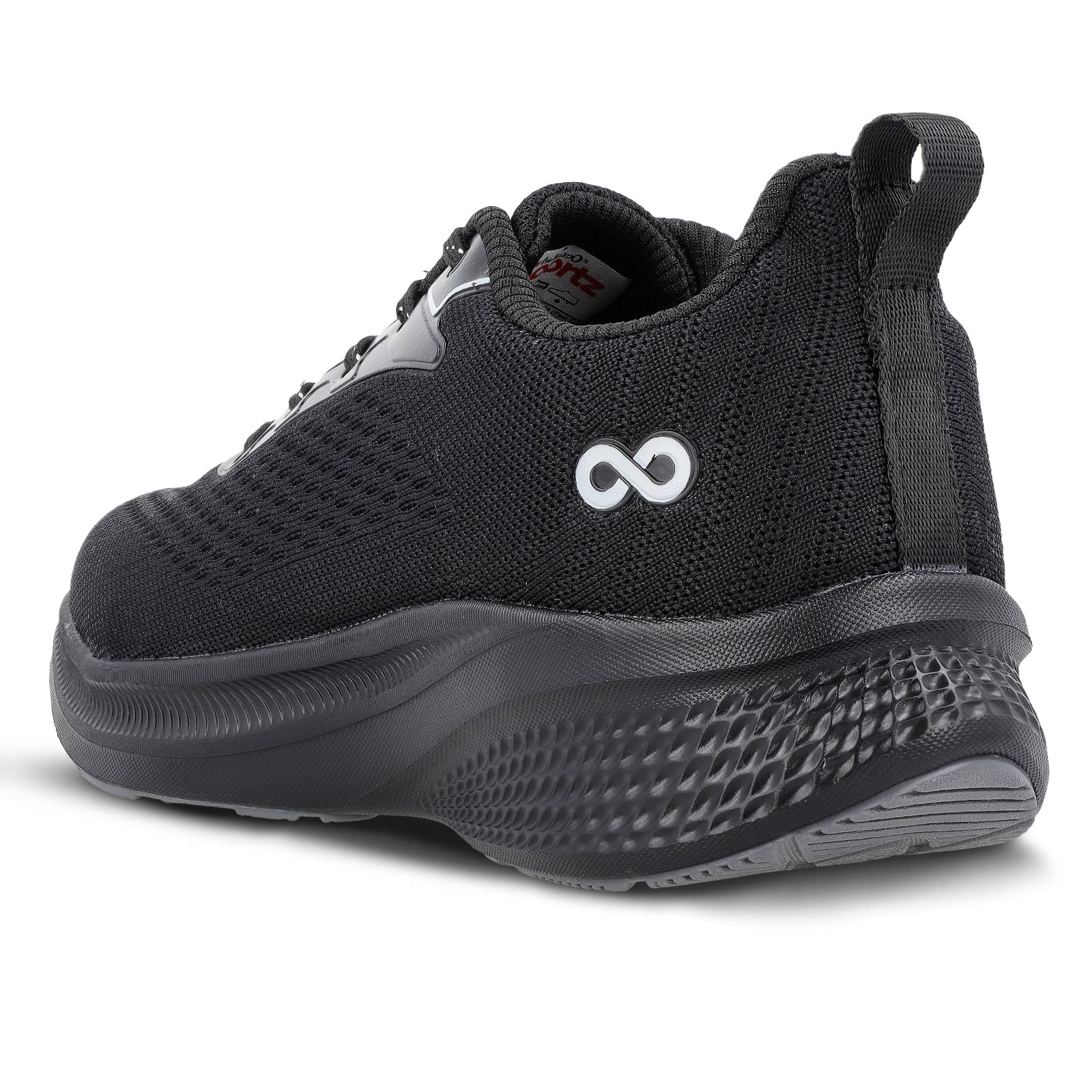 Men's Lace-up Sports Shoe - WS9608 Black Grey - Image 6