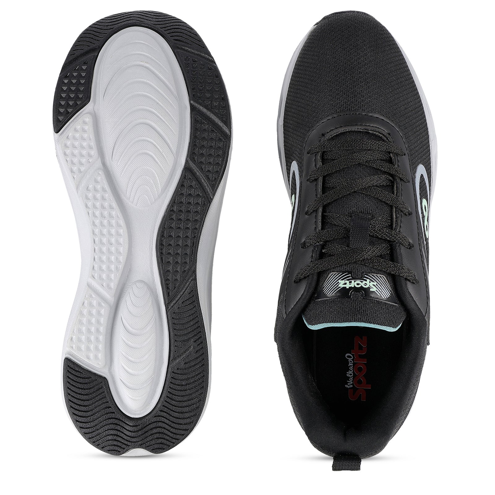 Men's Lace-up Sports Shoes - WS9613 Black - Image 3