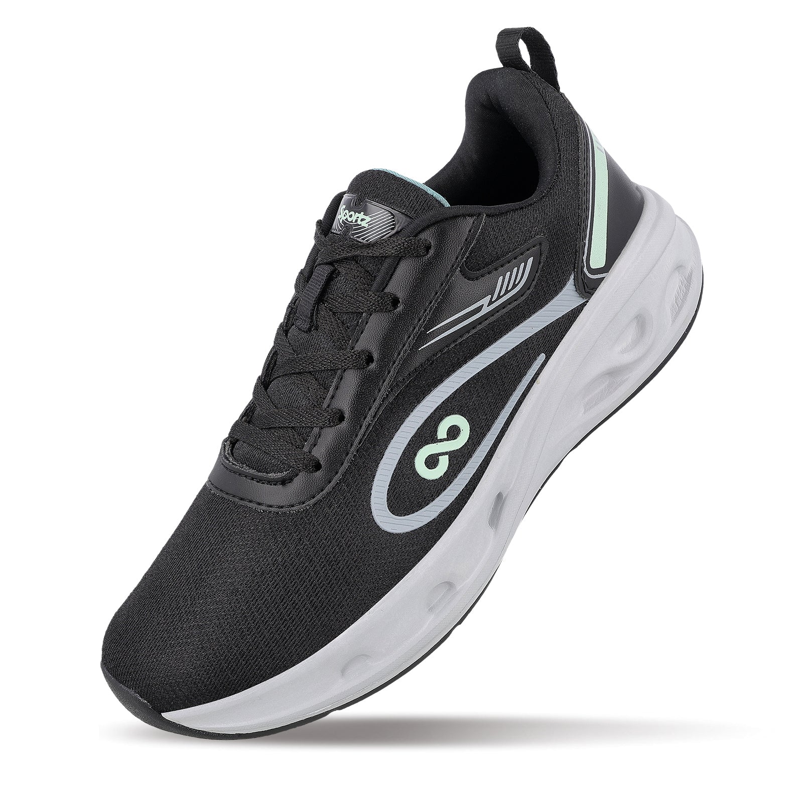 Men's Lace-up Sports Shoes - WS9613 Black - Image 6