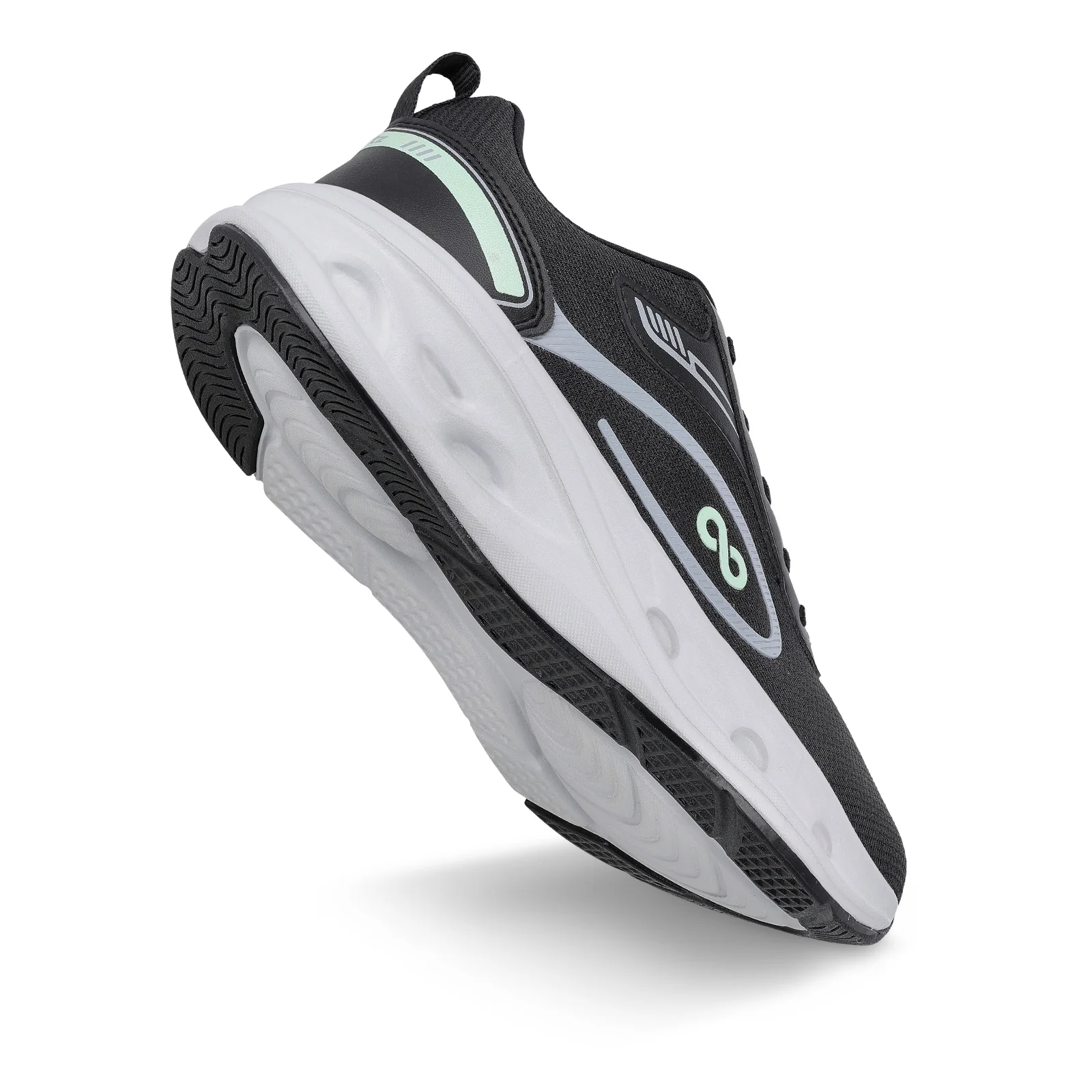 Men's Lace-up Sports Shoes - WS9613 Black - Image 8