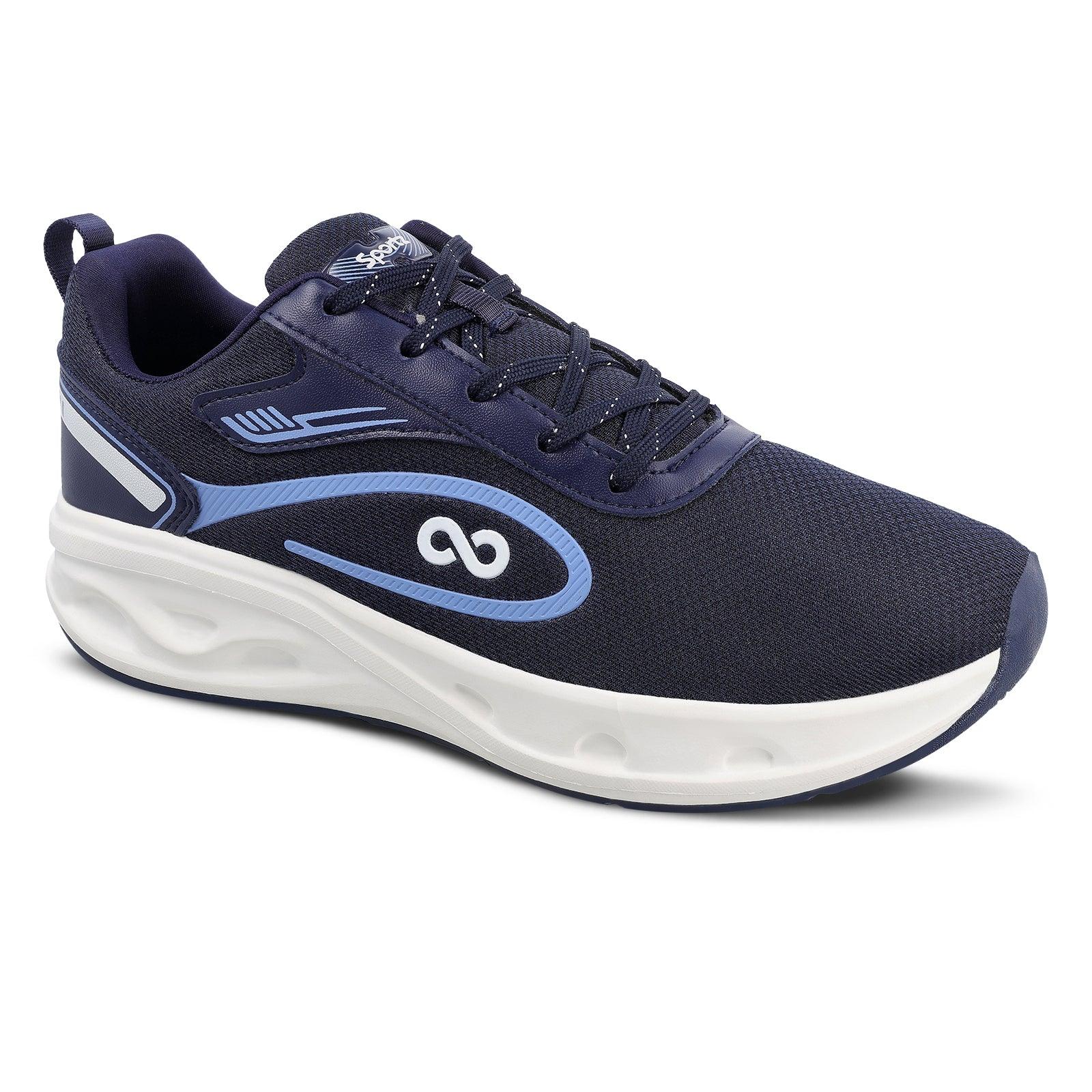 Men's Lace-up Sports Shoes - WS9613 Navy Blue - Image 5