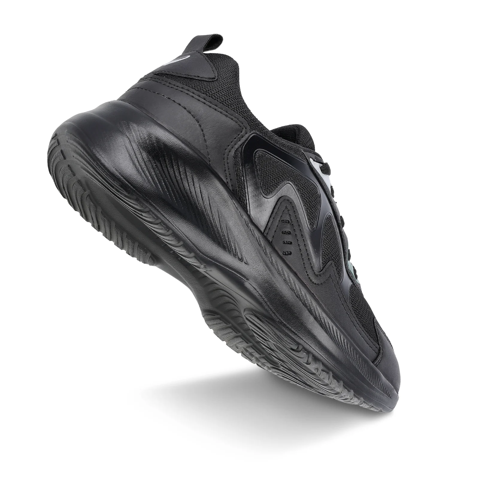 Men's Lace-up Sports Shoes - WS3099 Black - Image 6