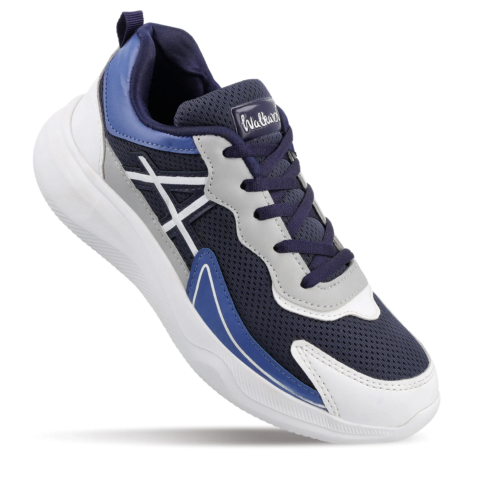 Men's Lace-up Sports Shoes - WS3114 Navy Blue - Image 3