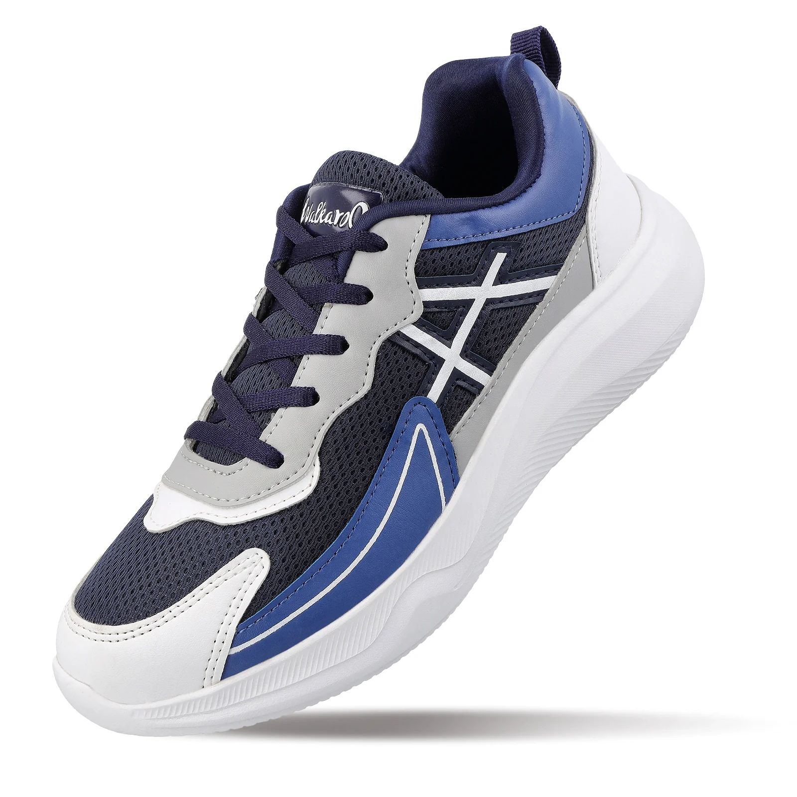 Men's Lace-up Sports Shoes - WS3114 Navy Blue - Image 5