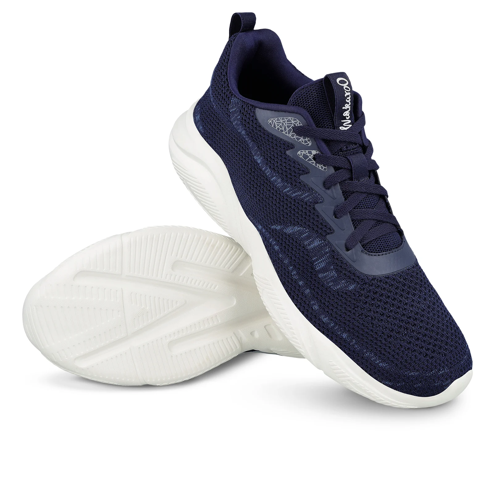 Men's Lace-up Sports Shoes - WS9554 Navy Blue - Image 7