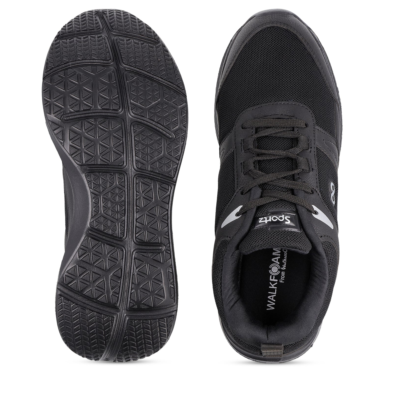 Men's Lace-up Sports Shoes - WS9625 Black - Image 2