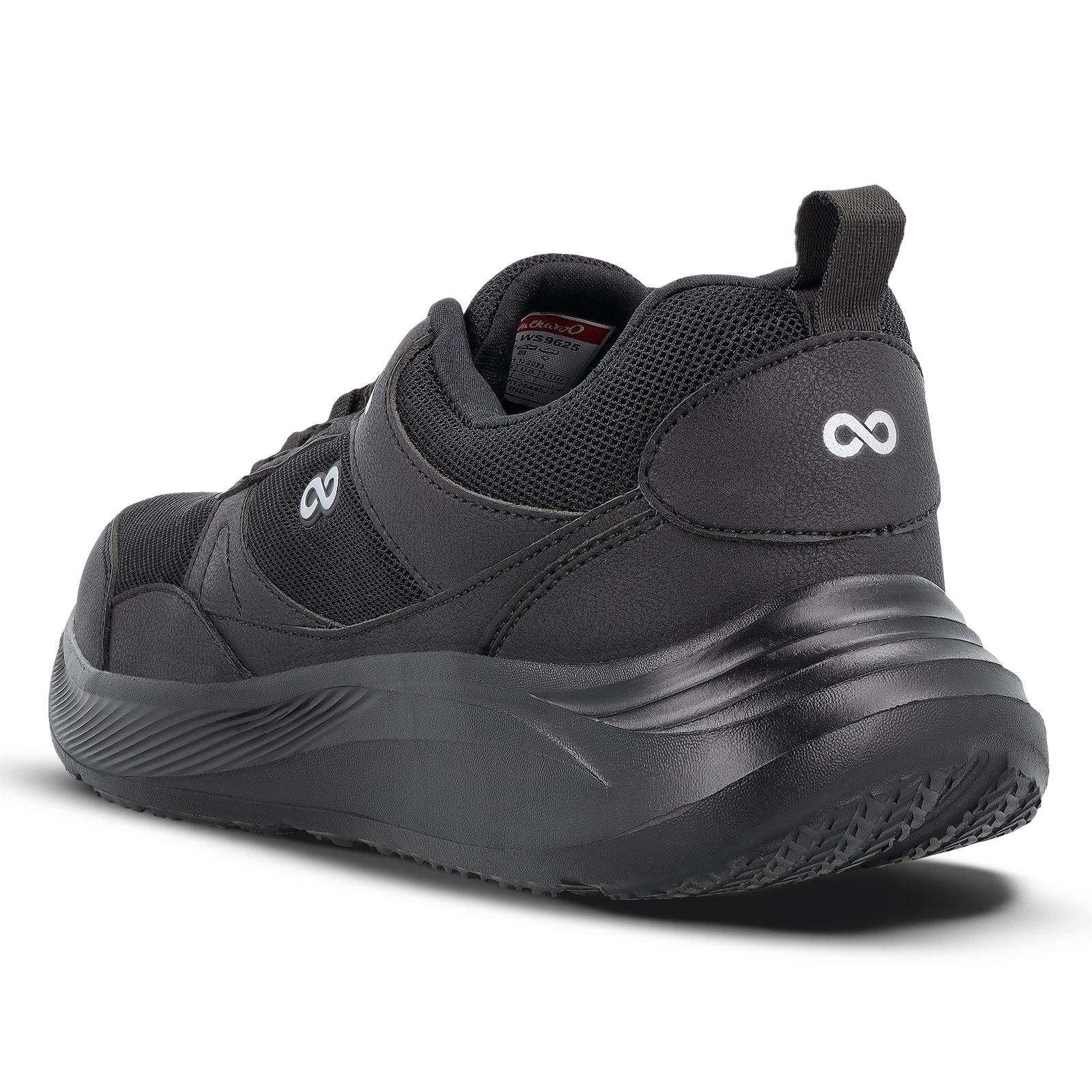 Men's Lace-up Sports Shoes - WS9625 Black - Image 5