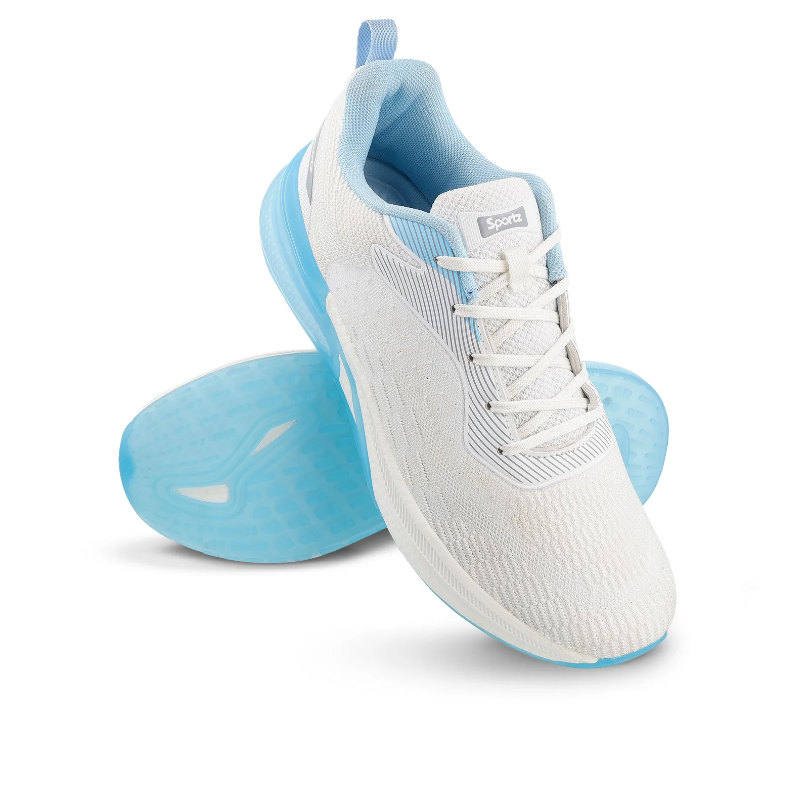 VORTIZ Men's Lace-up Walking Shoes - WS9140 White - Image 9