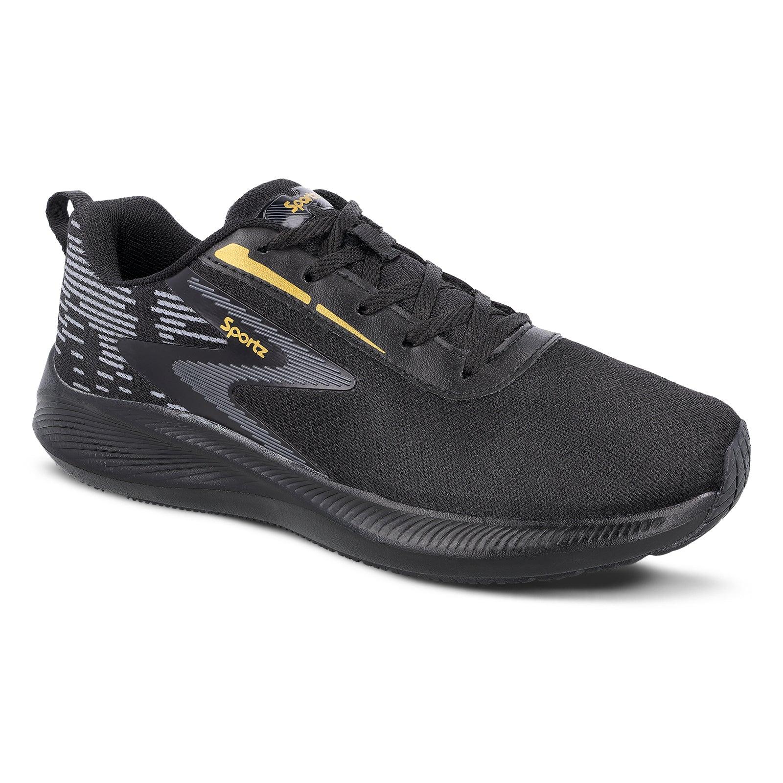 Stylex Men's Lace-up Sports Shoes - WS9611 Black - Image 4