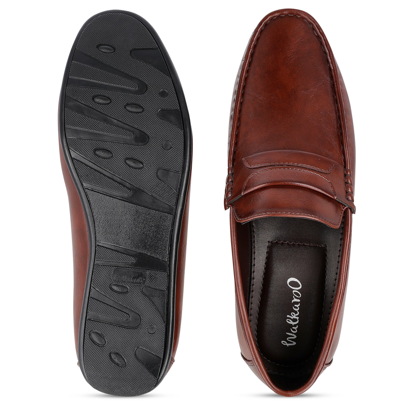 Men's Loafer Formal Shoes - 17142 Brown - Image 2