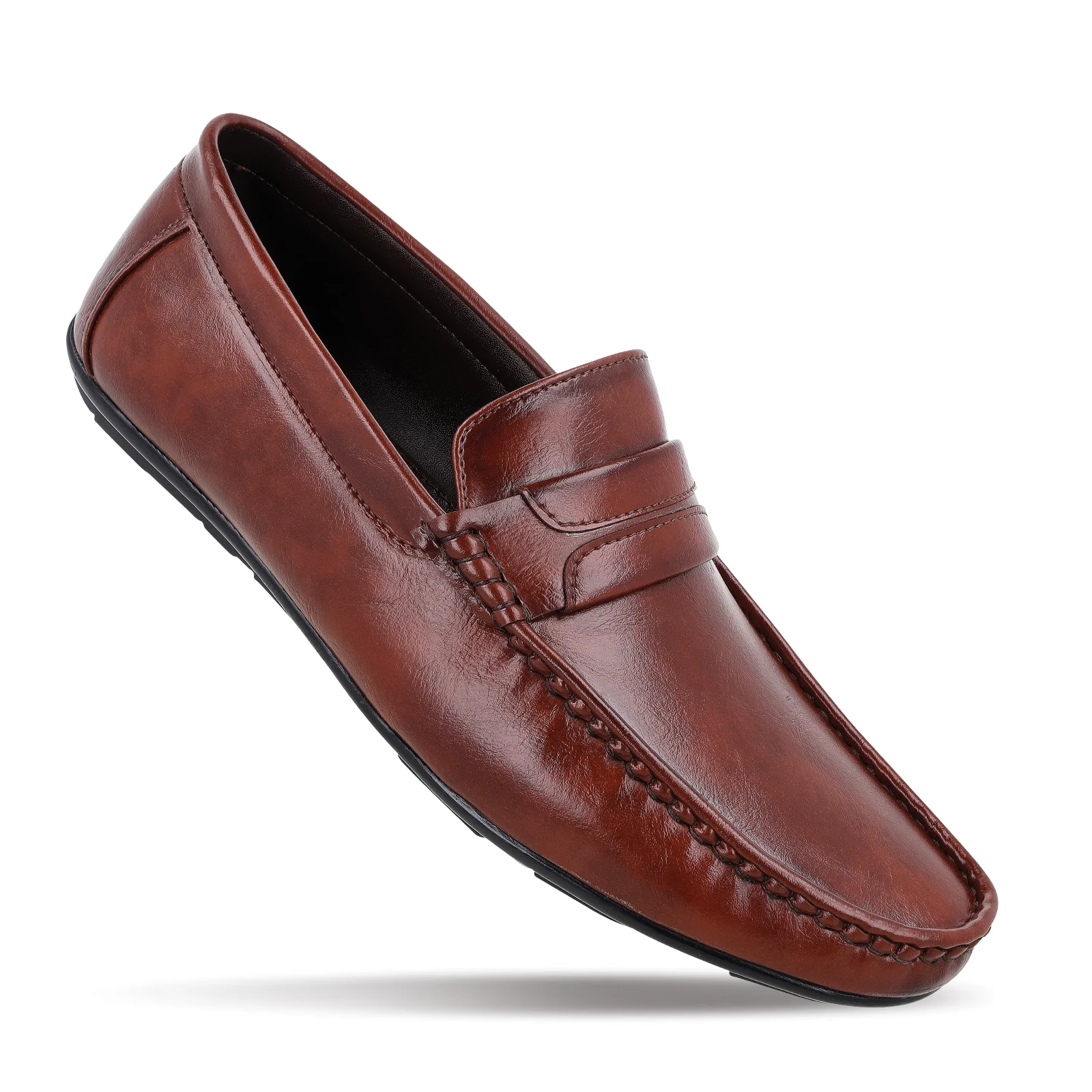 Men's Loafer Formal Shoes - 17142 Brown - Image 3