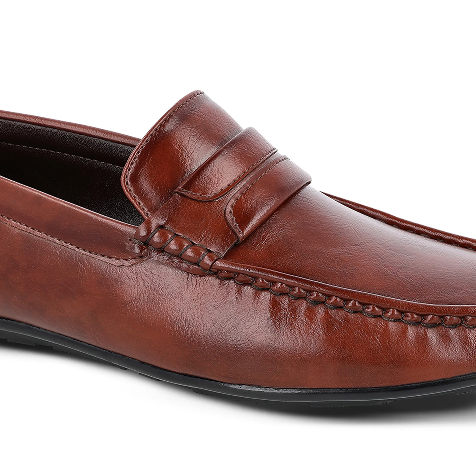 Men's Loafer Formal Shoes - 17142 Brown - Image 4