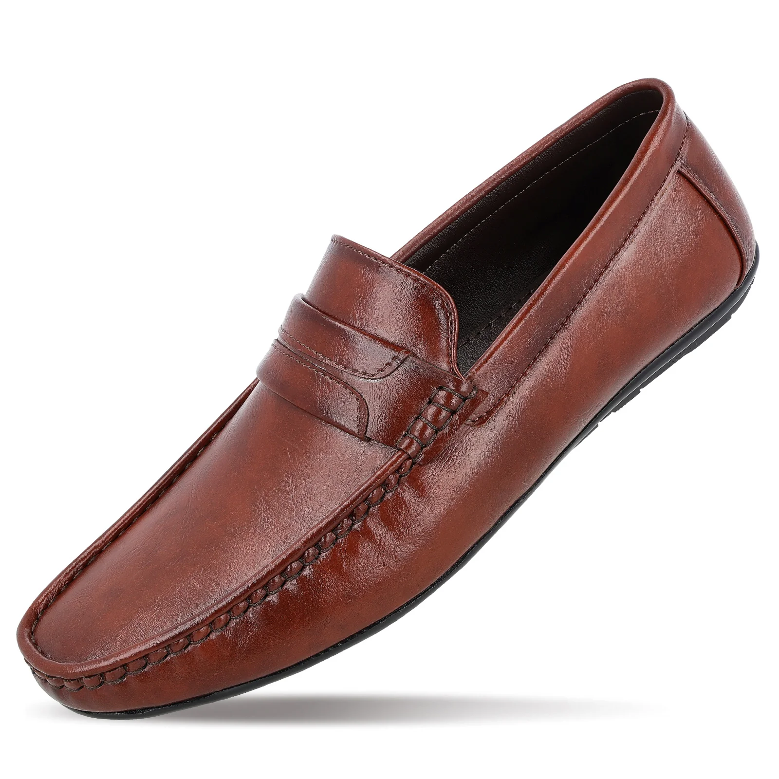 Men's Loafer Formal Shoes - 17142 Brown - Image 5