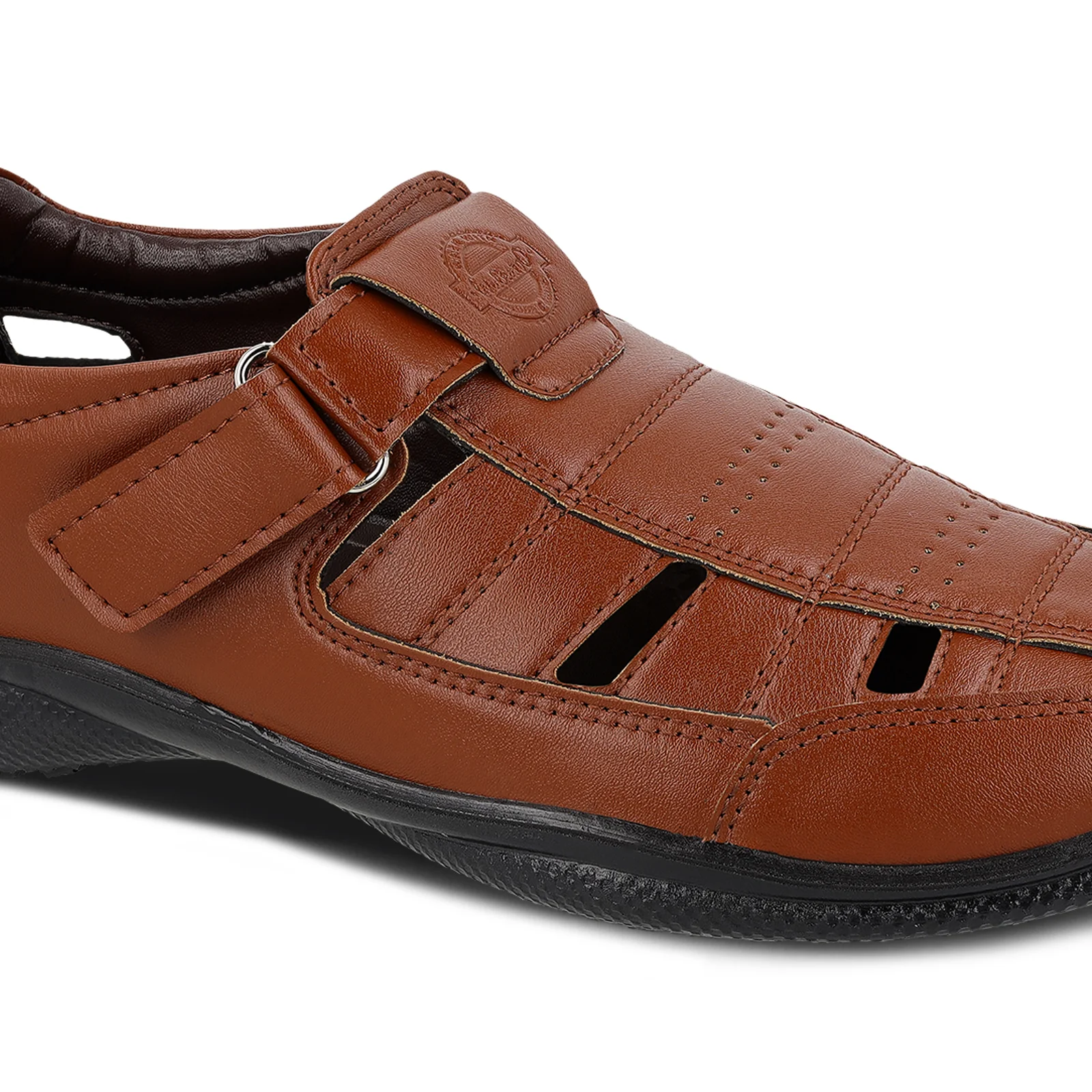 Men's  Roman Sandals - WF6270 Dark Tan - Image 4