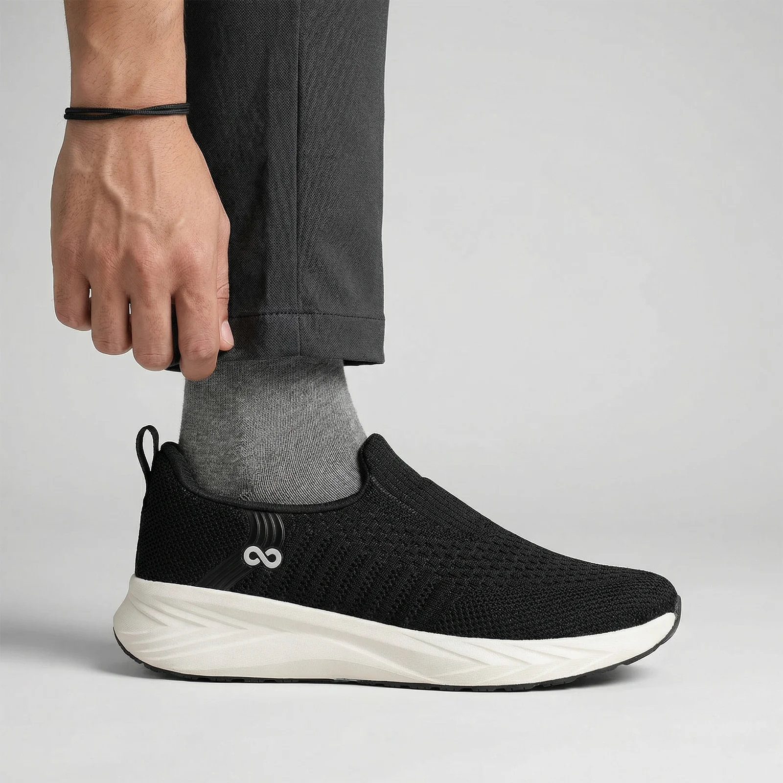 Men's Slip-on Walking Shoe - SGE22001 Black - Image 2