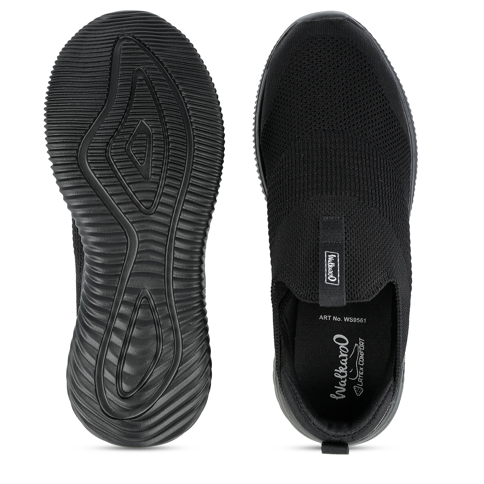 Men's Slip-on Walking Shoe - WS9561 Black - Image 2