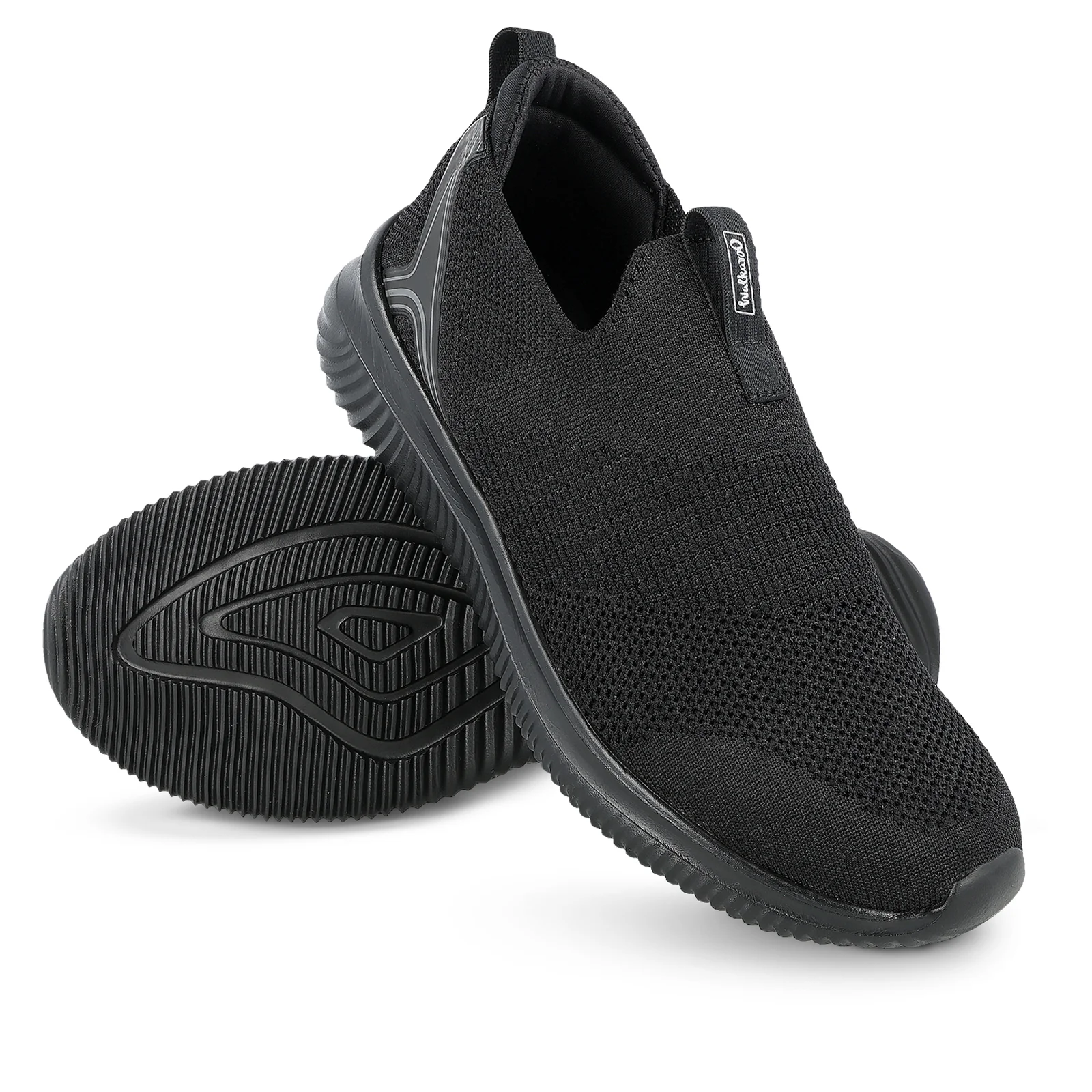 Men's Slip-on Walking Shoe - WS9561 Black - Image 7