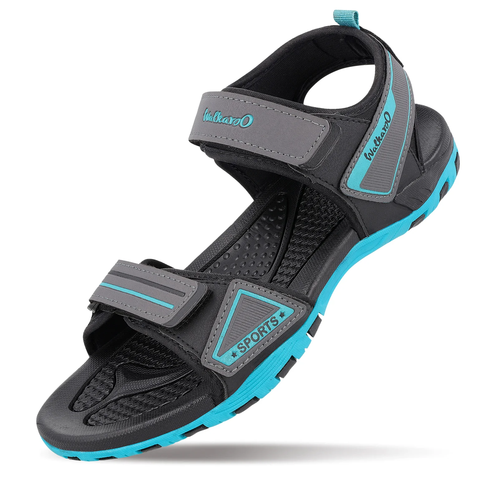 Men's Sports Sandals - WC4482 Black Teal - Image 5