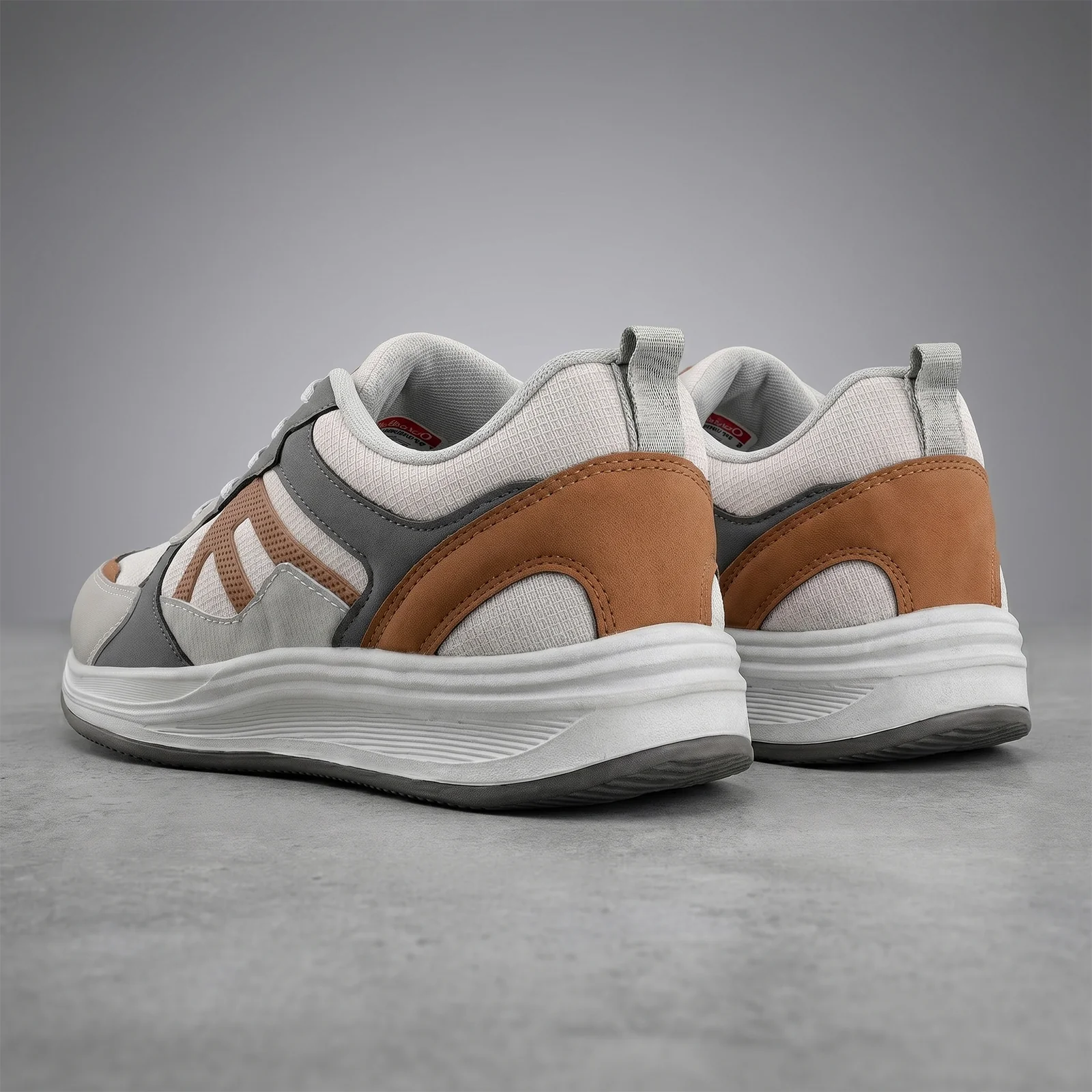Men's Sports Shoe -ONG97009 Light Grey - Image 6