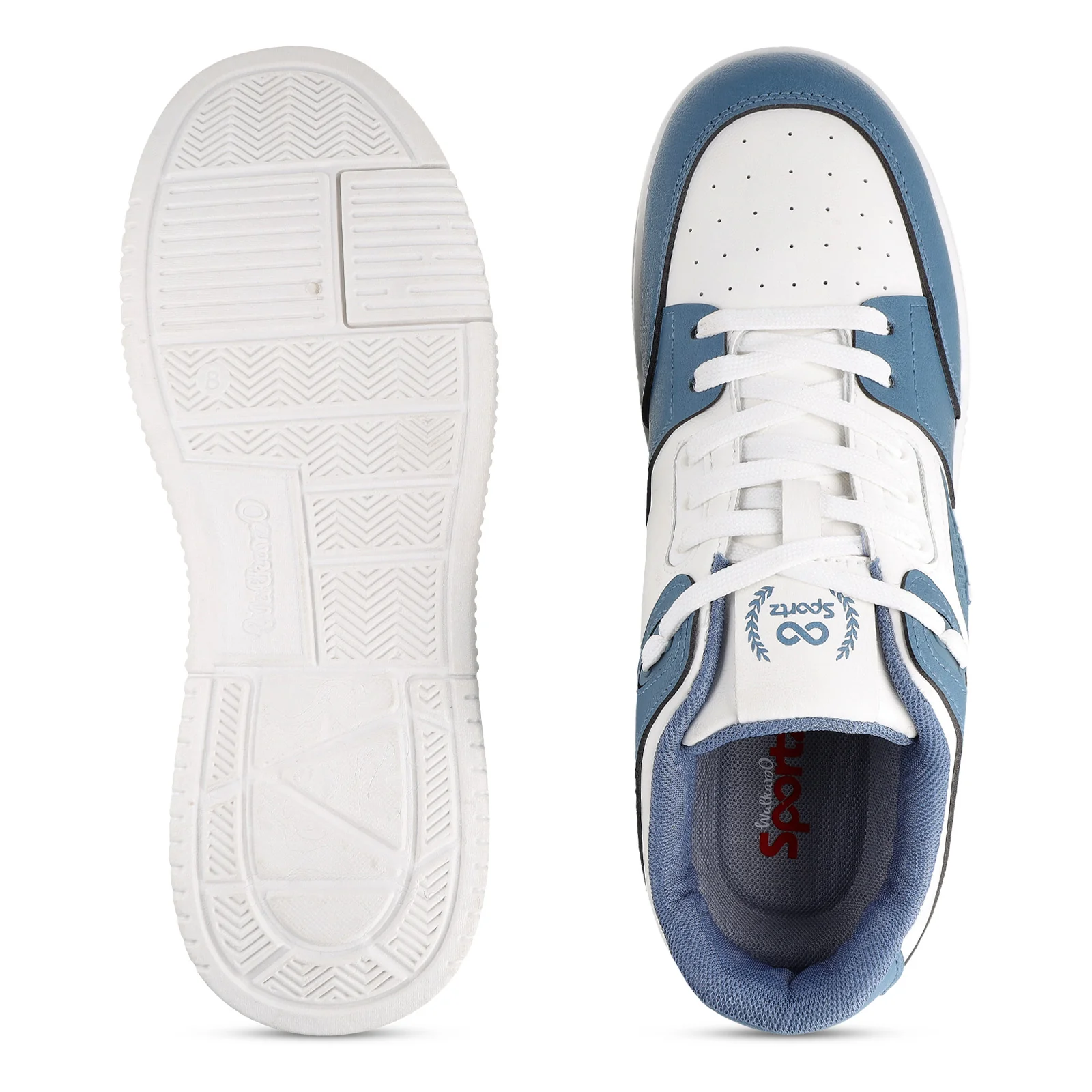 Men's Sports Sneakers - SGE24001 White Blue - Image 3