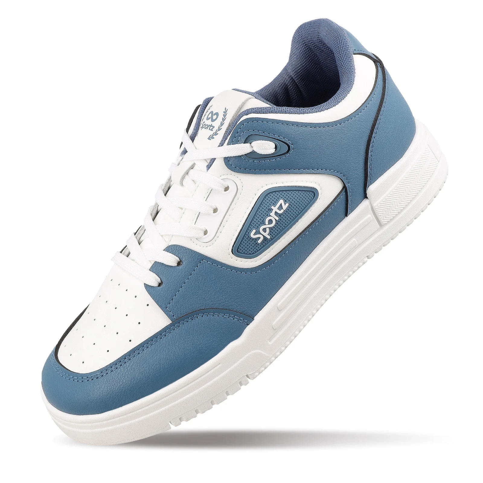 Men's Sports Sneakers - SGE24001 White Blue - Image 6