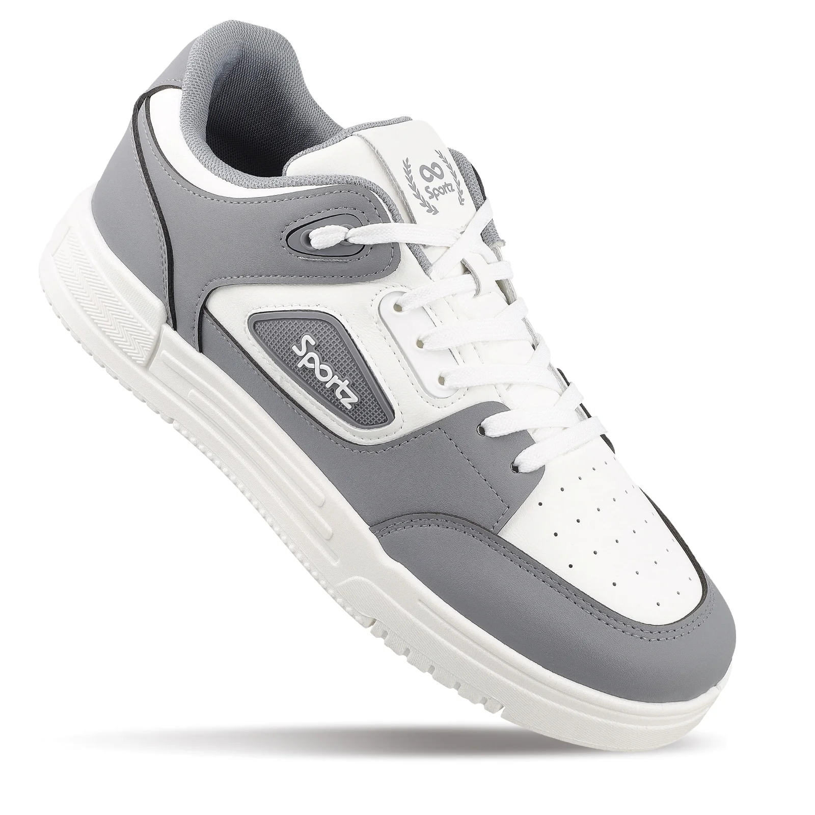 Men's Sports Sneakers - SGE24001 White Grey - Image 4