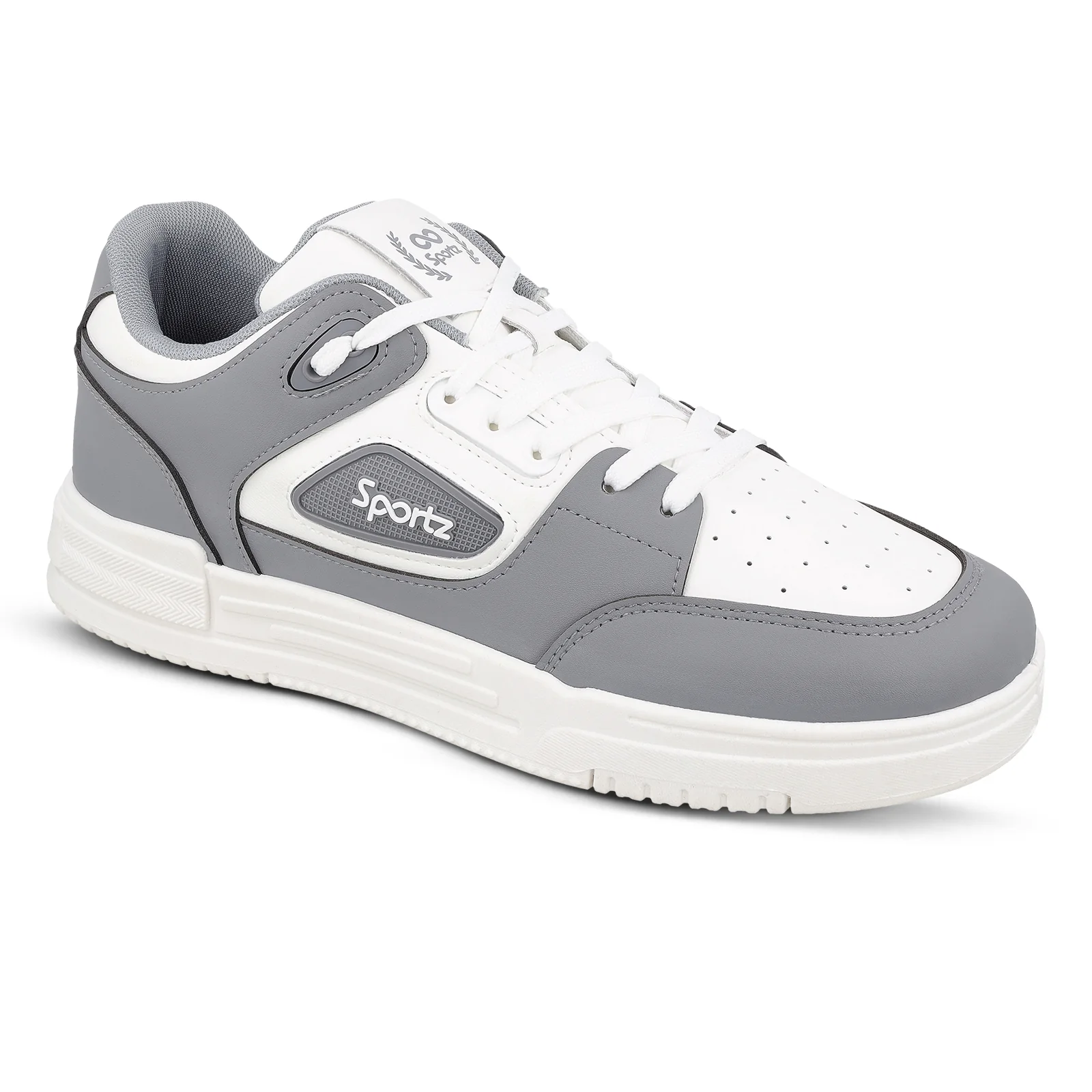 Men's Sports Sneakers - SGE24001 White Grey - Image 5