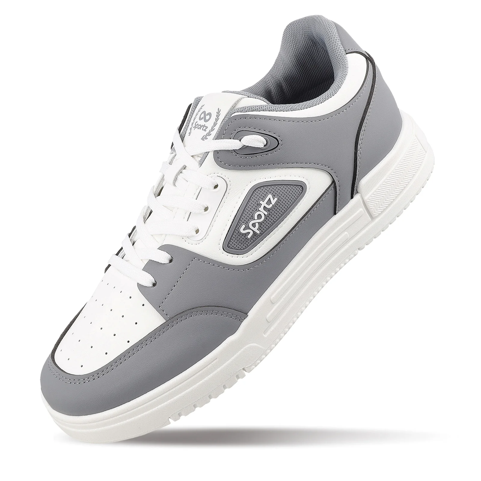 Men's Sports Sneakers - SGE24001 White Grey - Image 6