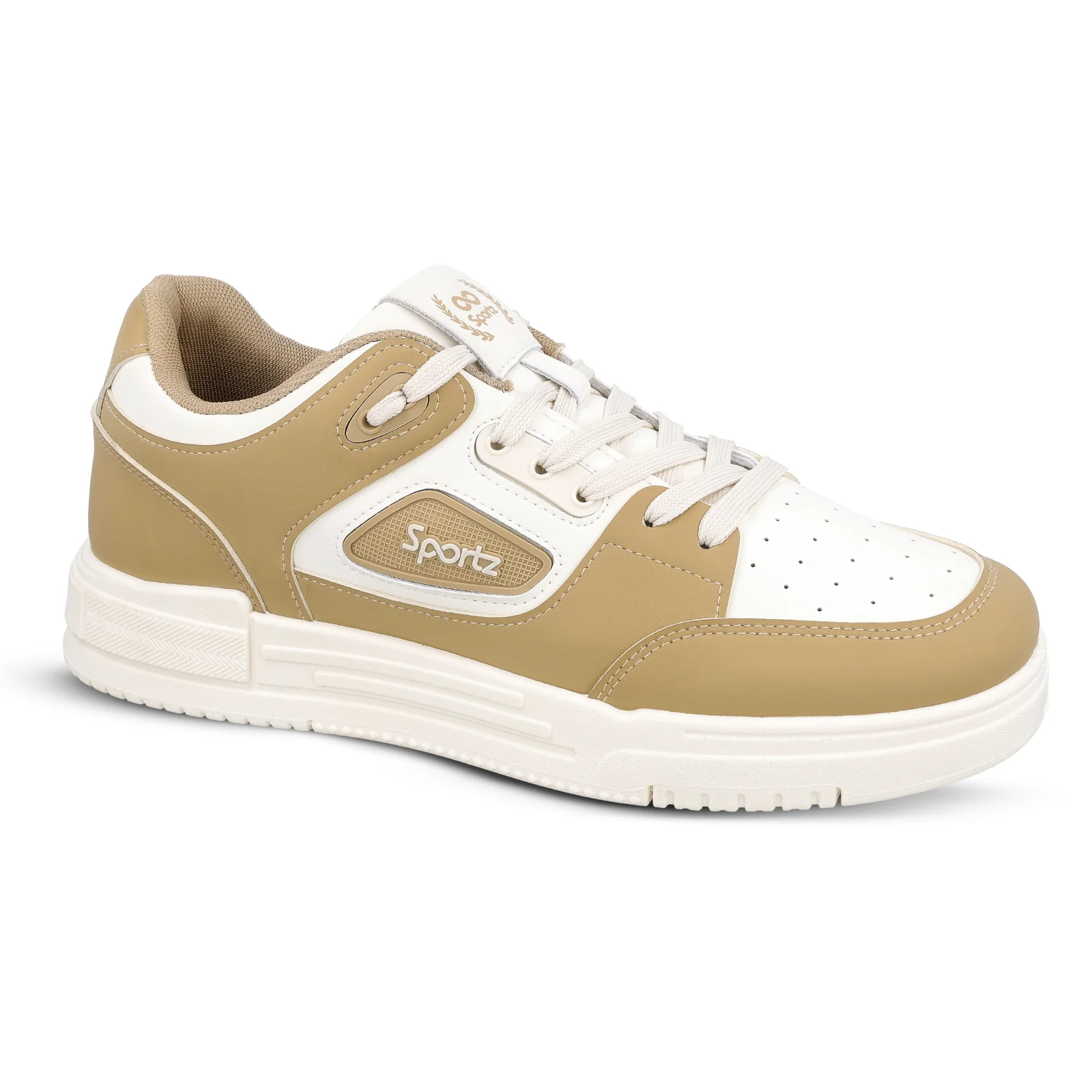 Men's Sports Sneakers - SGE24001 White Tan - Image 5