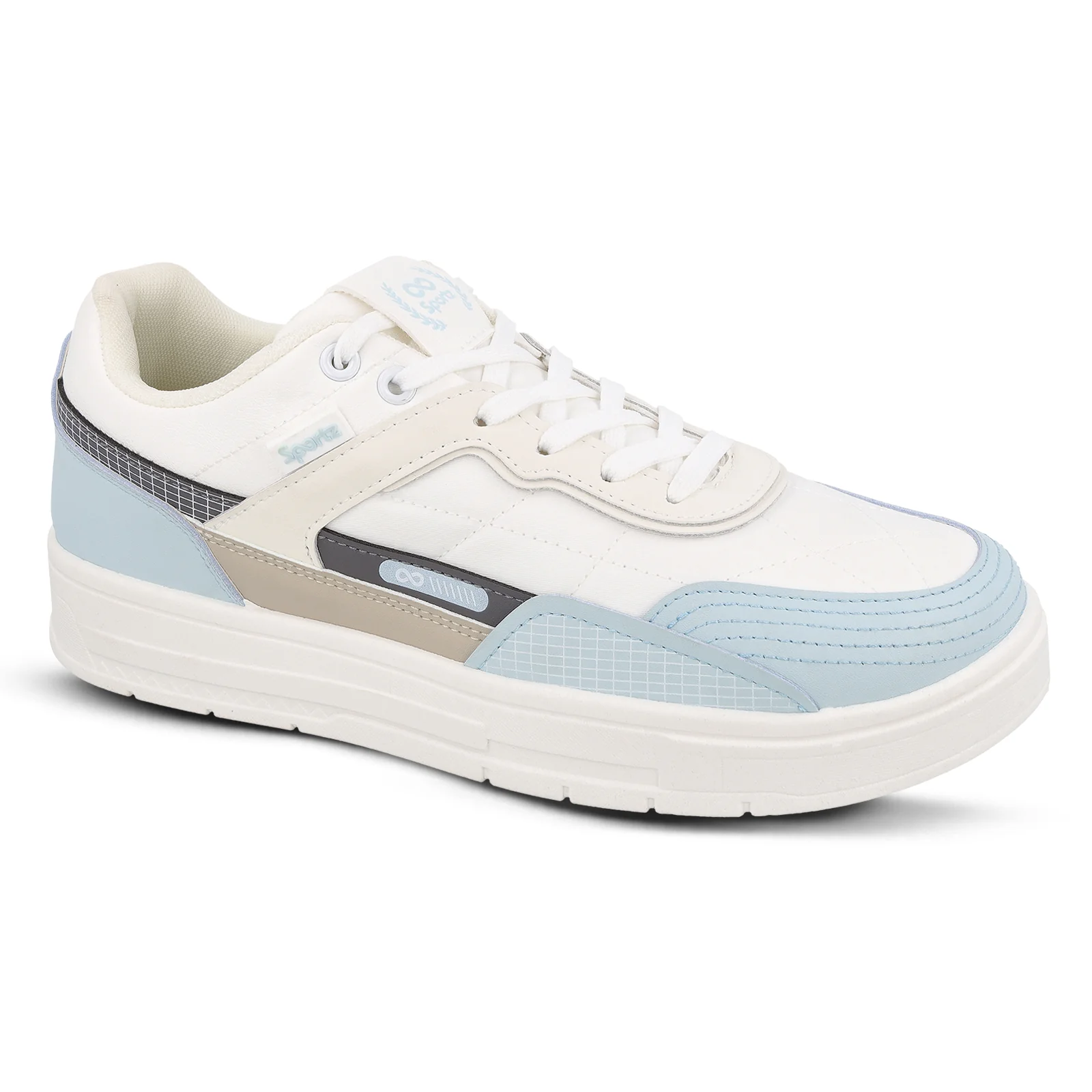 Men's Sports Sneakers - SGE24005 White Blue - Image 6