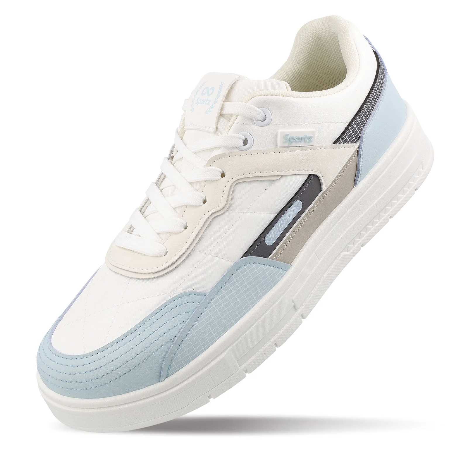 Men's Sports Sneakers - SGE24005 White Blue - Image 7
