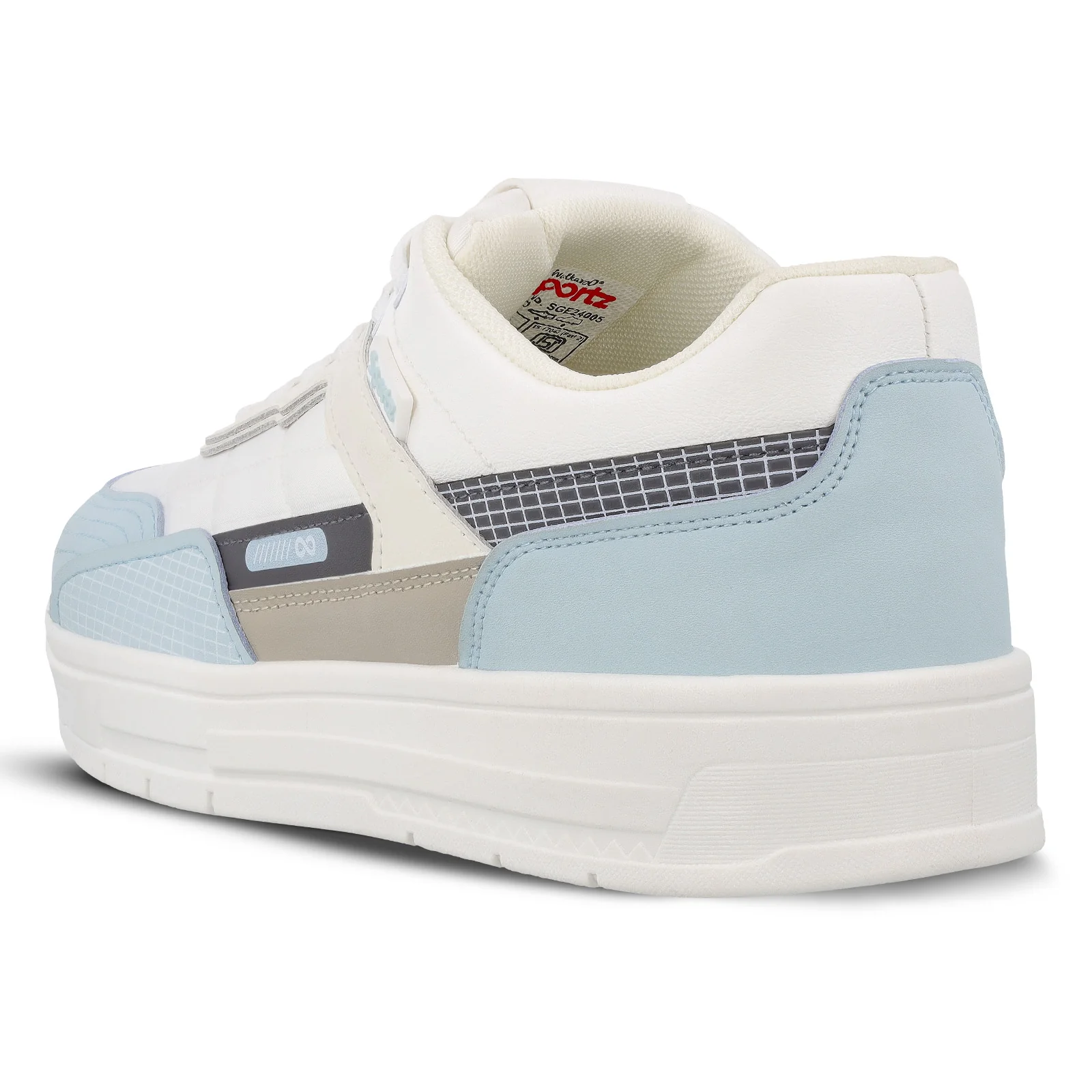 Men's Sports Sneakers - SGE24005 White Blue - Image 8