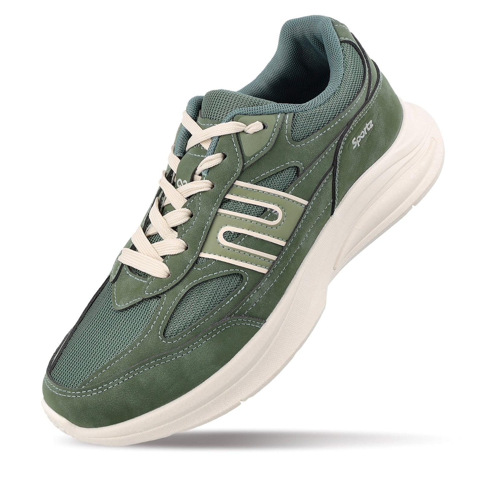 Men's Suede Sports Sneakers - SGE24009 Dark Green - Image 6