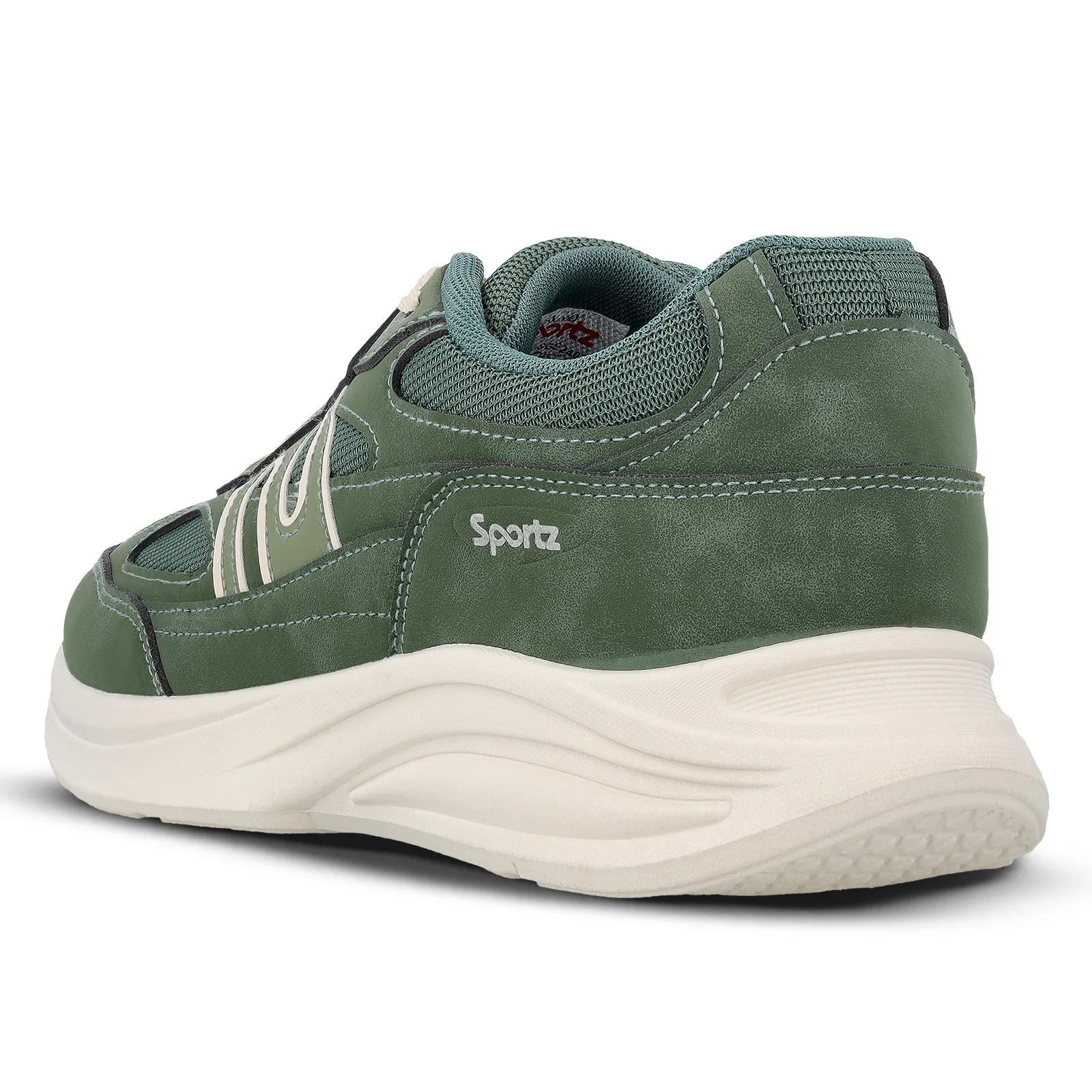 Men's Suede Sports Sneakers - SGE24009 Dark Green - Image 7