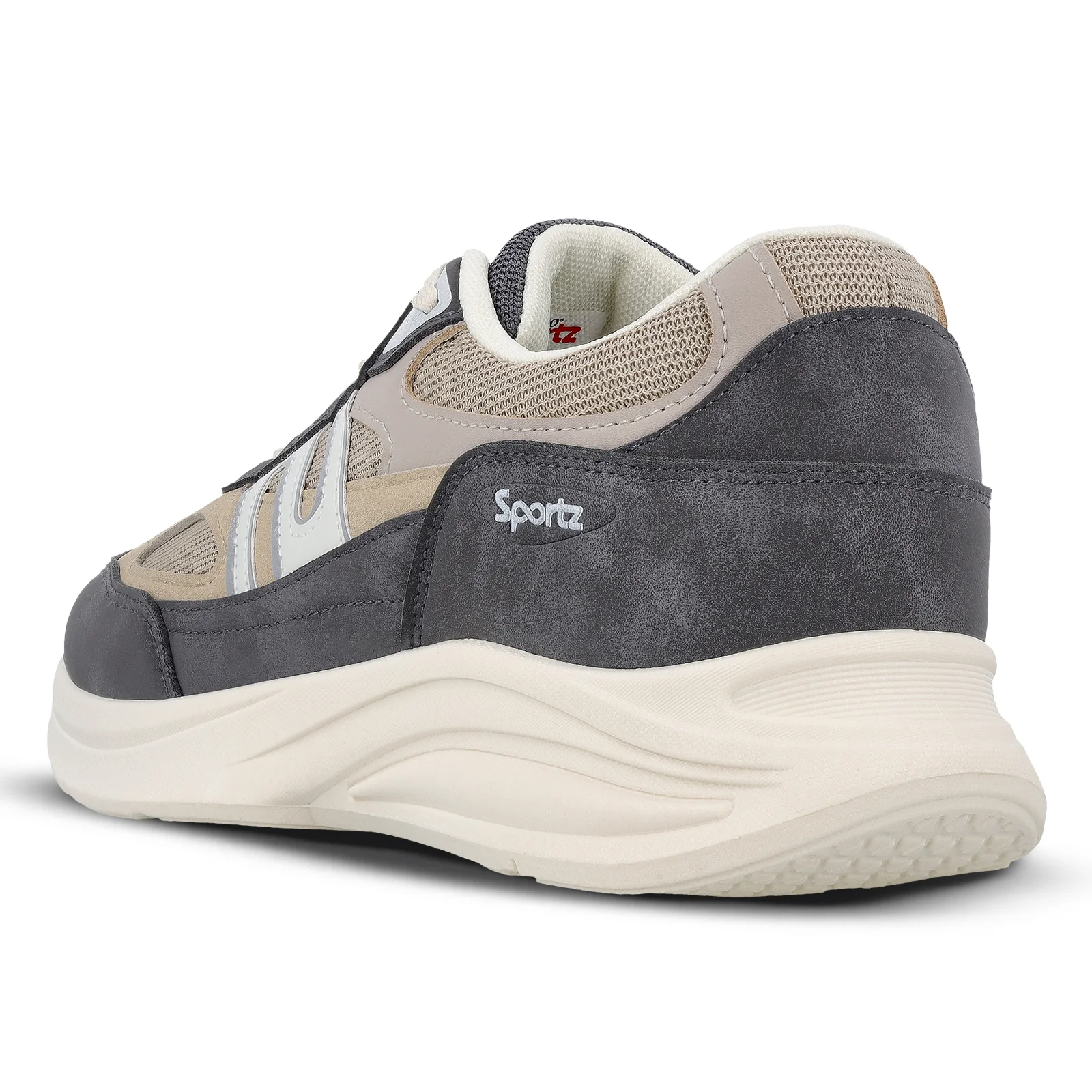 Men's Suede Sports Sneakers - SGE24009 Grey Beige - Image 7