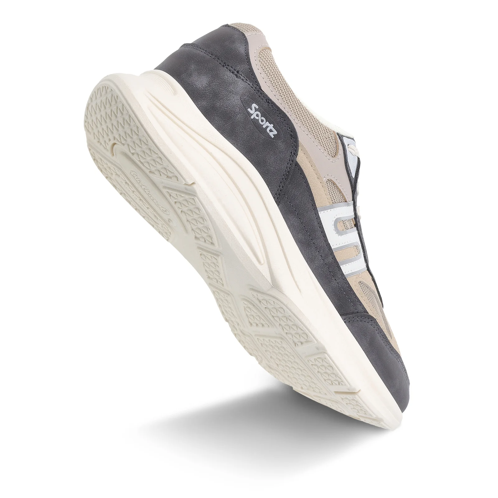 Men's Suede Sports Sneakers - SGE24009 Grey Beige - Image 8