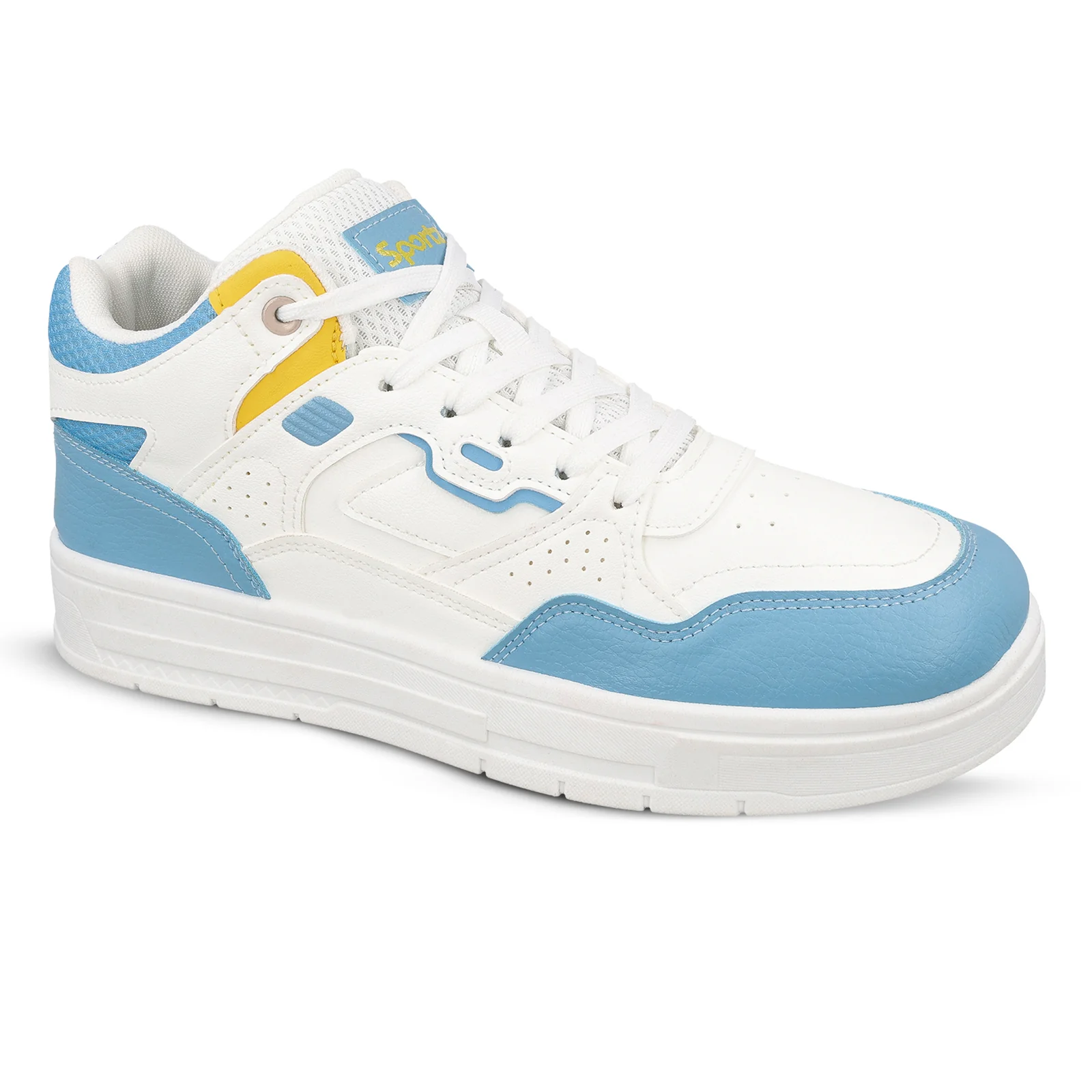 Men's Sports Sneakers - WY3485 White Blue - Image 5
