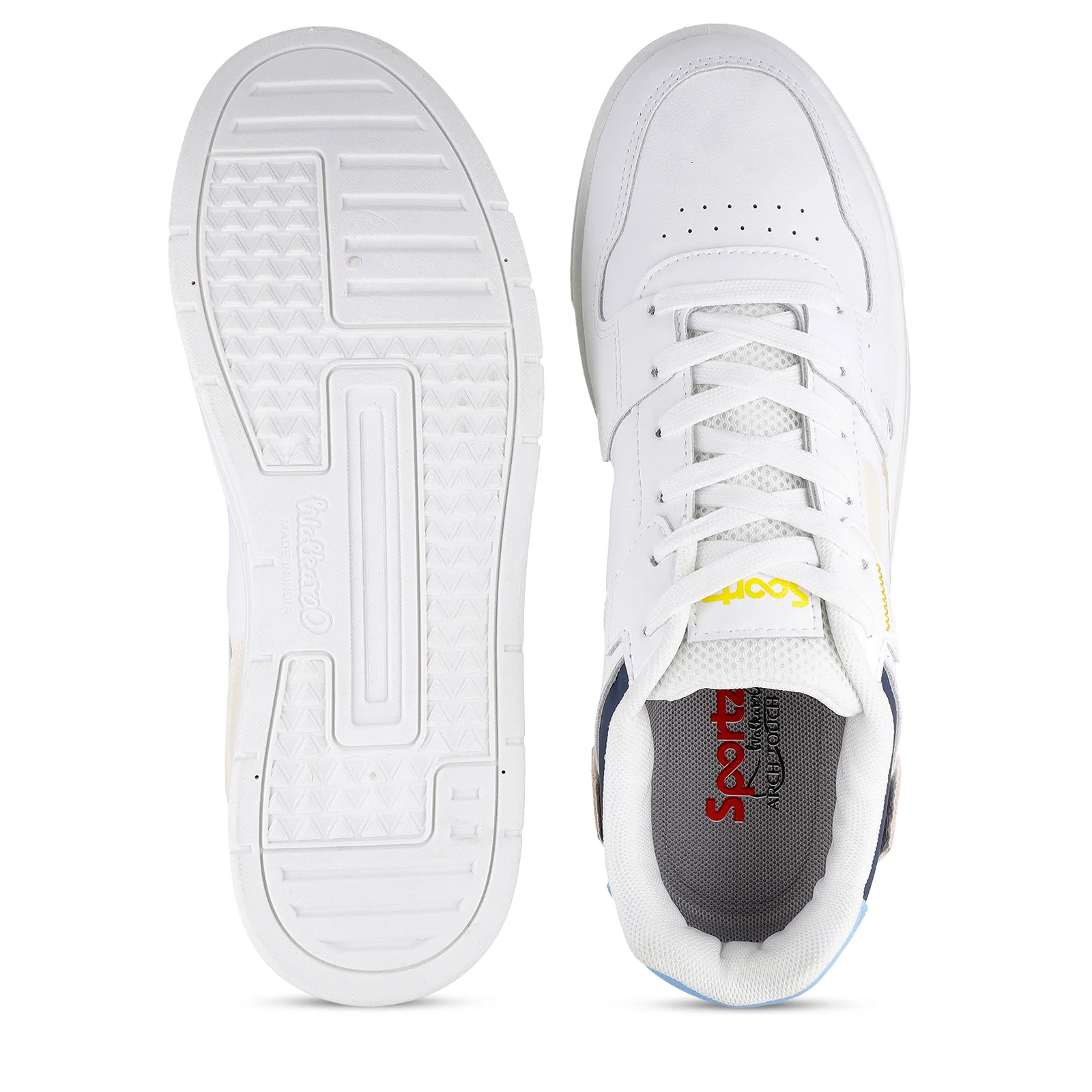 Men's Sports Sneakers - WY3487 White Blue - Image 3