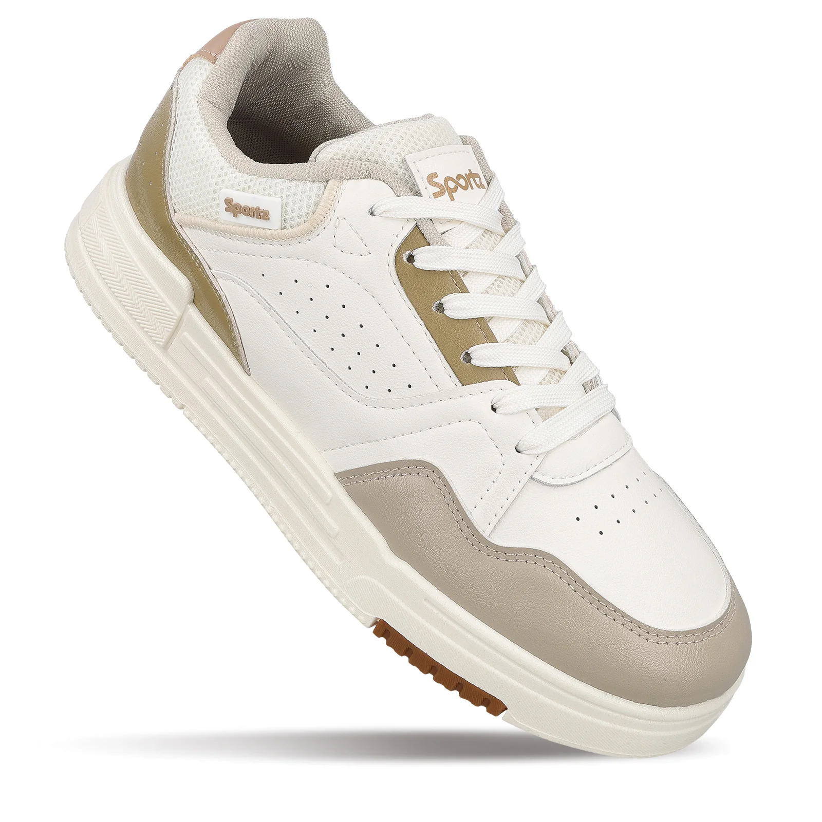 Men's Sports Sneakers - WY3488 White Beige - Image 4
