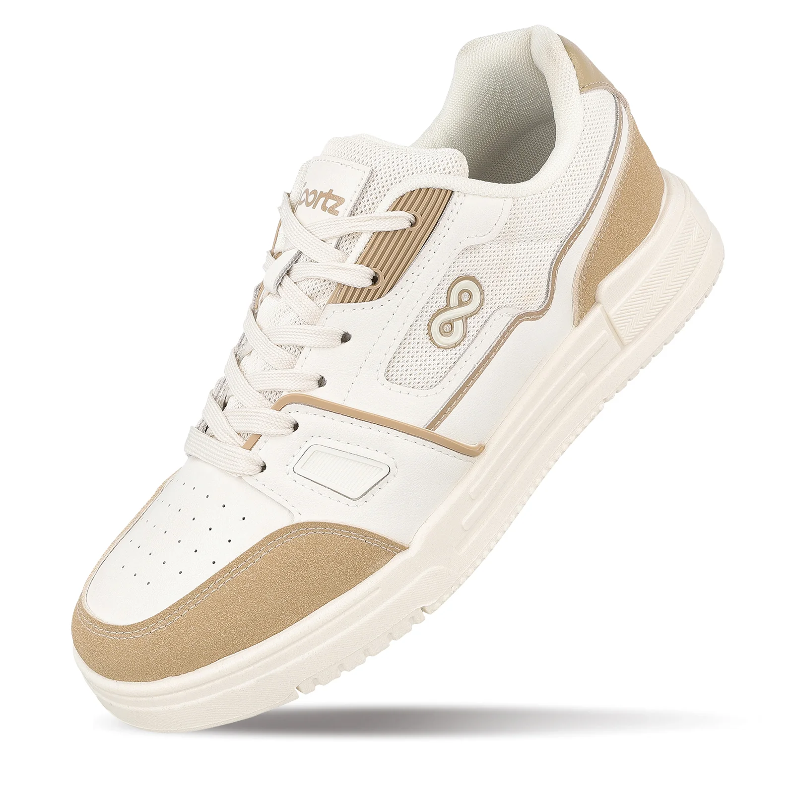 Men's Sports Sneakers - WY3489 White Beige - Image 8