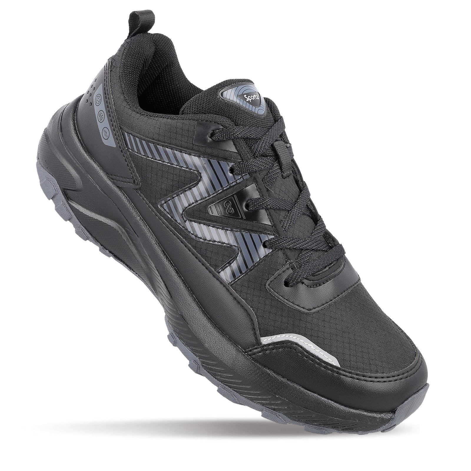 Men's Trekking Shoes - WS9166 Black - Image 4