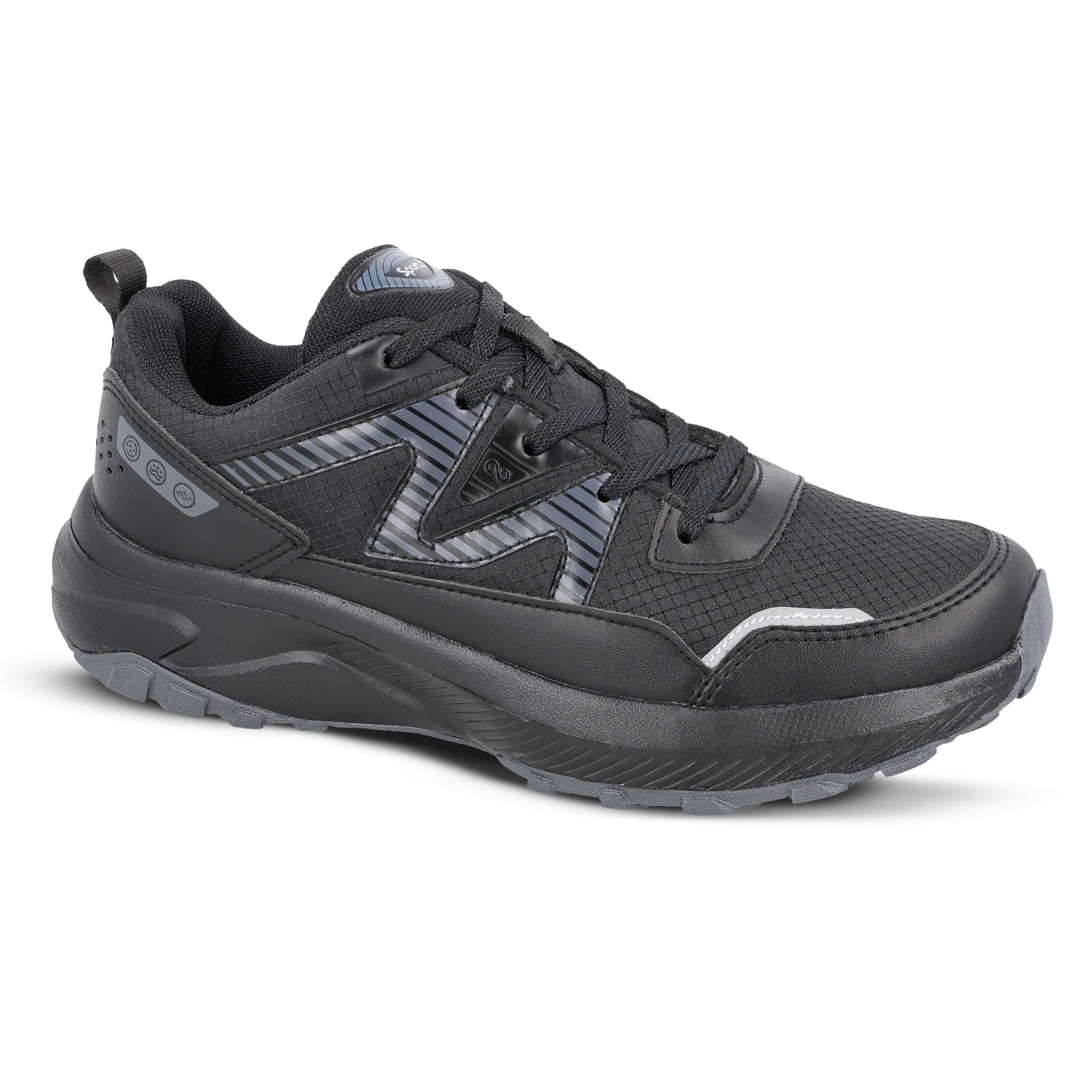 Men's Trekking Shoes - WS9166 Black - Image 5