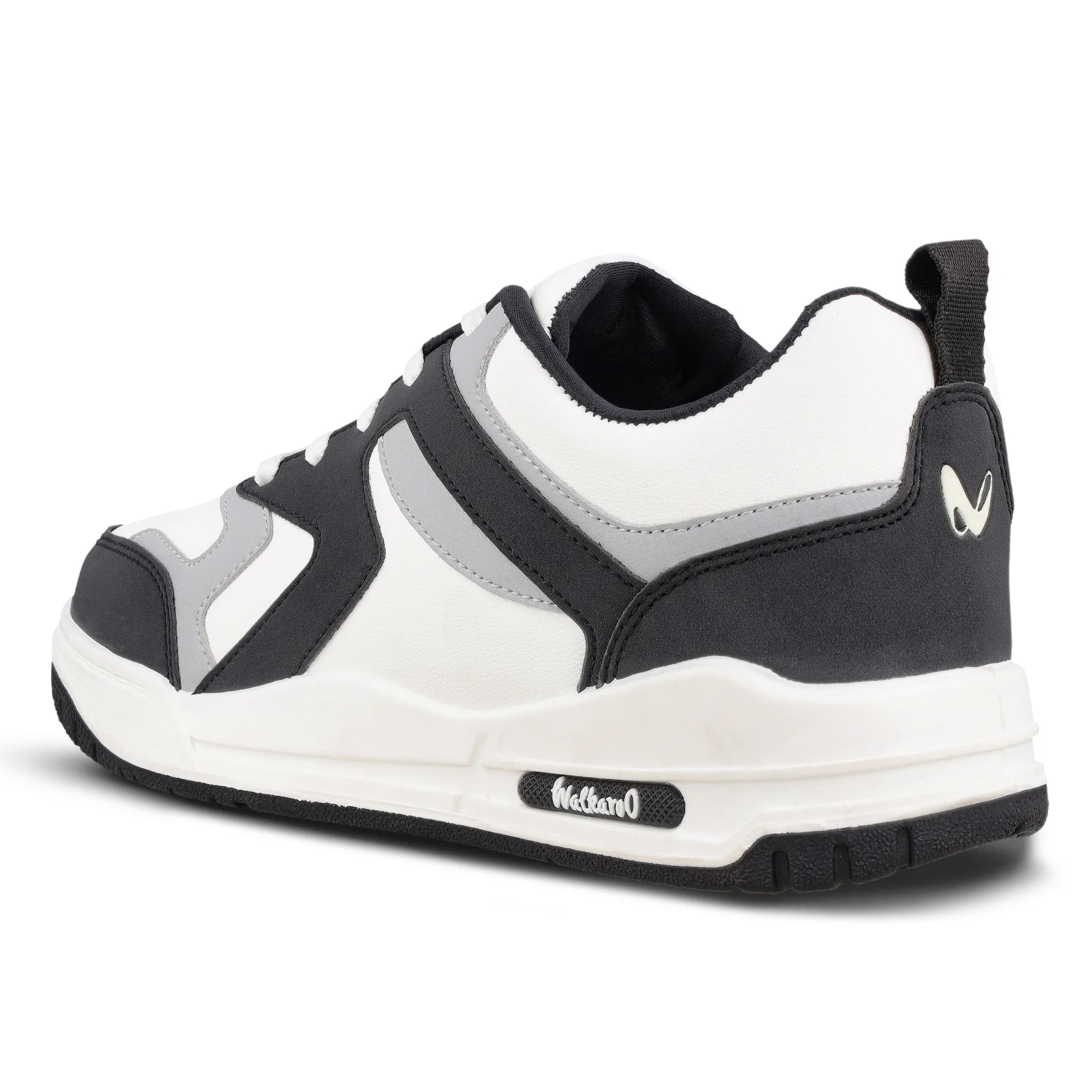 Men's Two-Tone Sneakers -  WY3478 White Black - Image 6