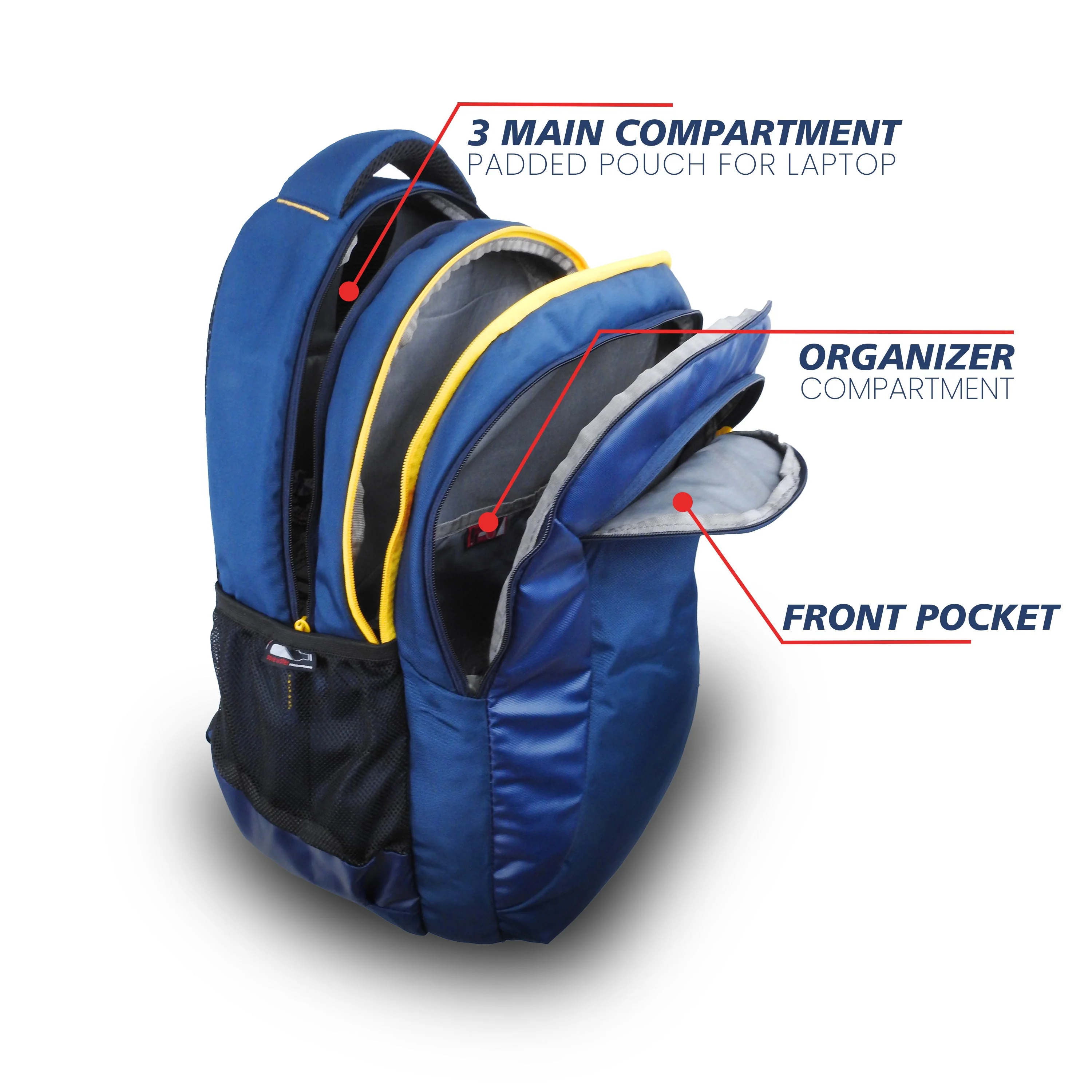 Oslo Laptop Bag - Blue - Image 4