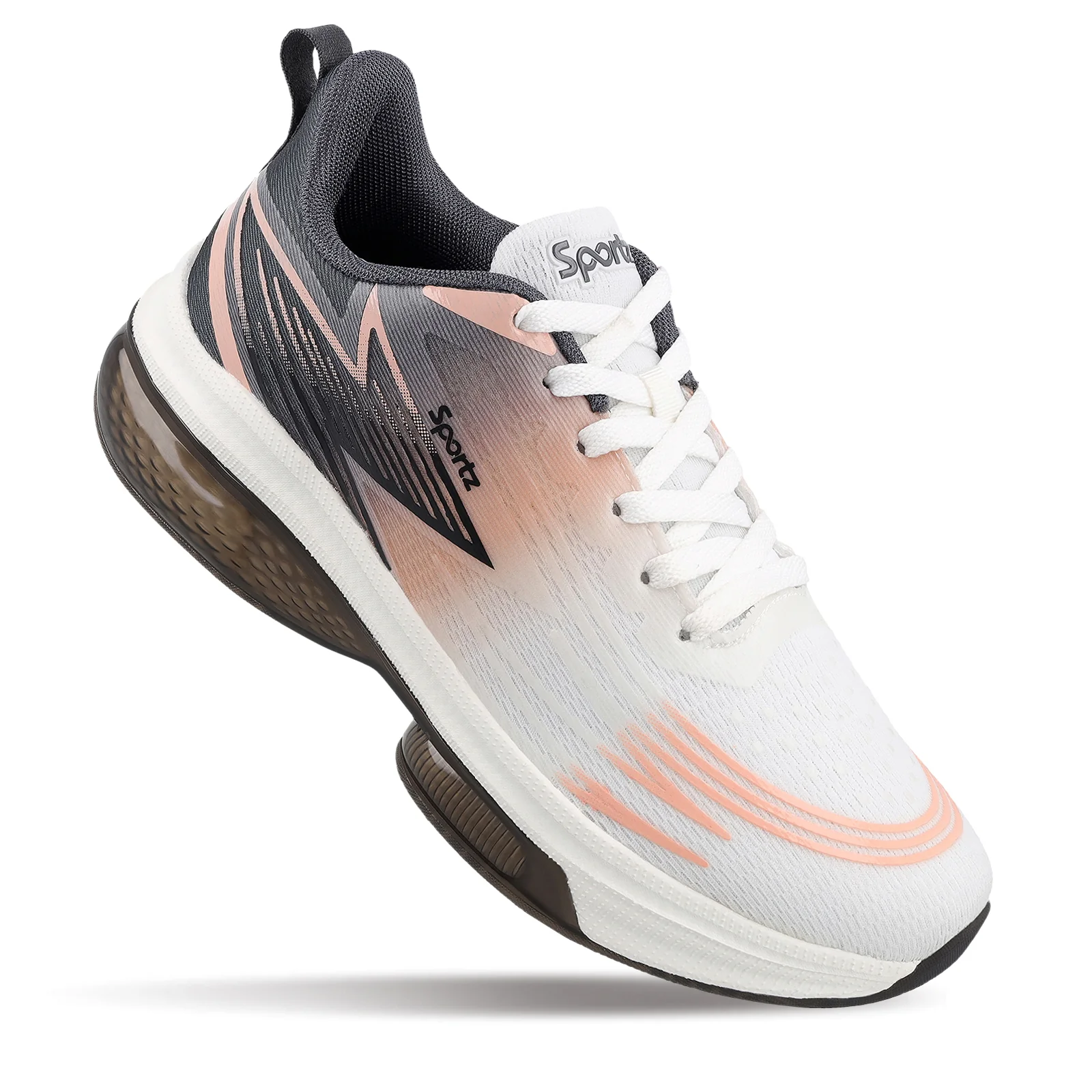RULER Men's Lace-up Sports Shoes - WS9157 Black Orange - Image 4